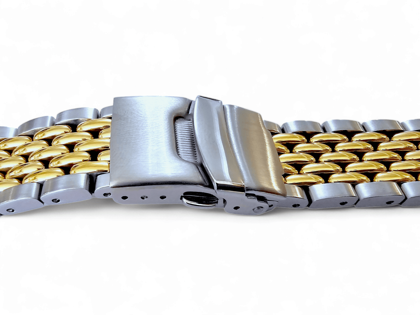 Prestige Beads of Rice Bracelet Watch Strap 316L Stainless Steel 18mm 20mm 22mm - Wrist Envy