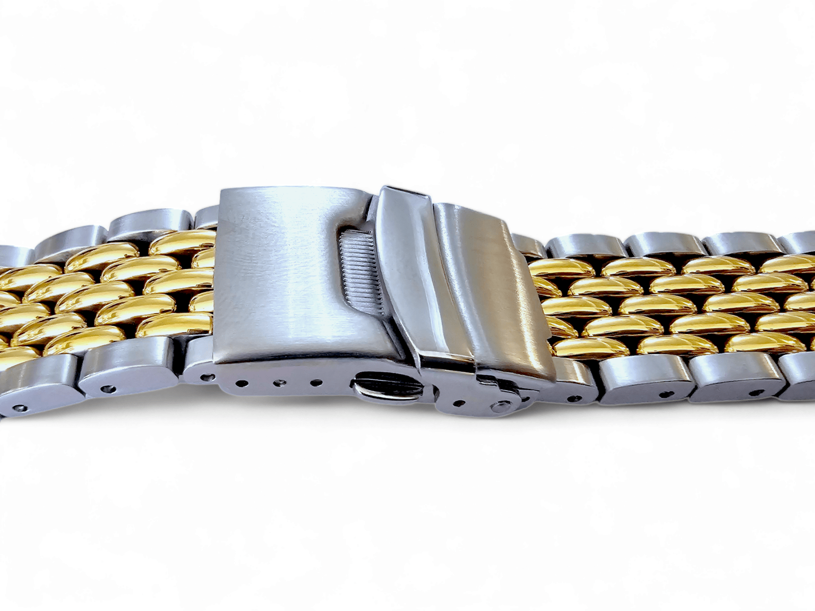 Prestige Beads of Rice Bracelet Watch Strap 316L Stainless Steel 18mm 20mm 22mm - Wrist Envy