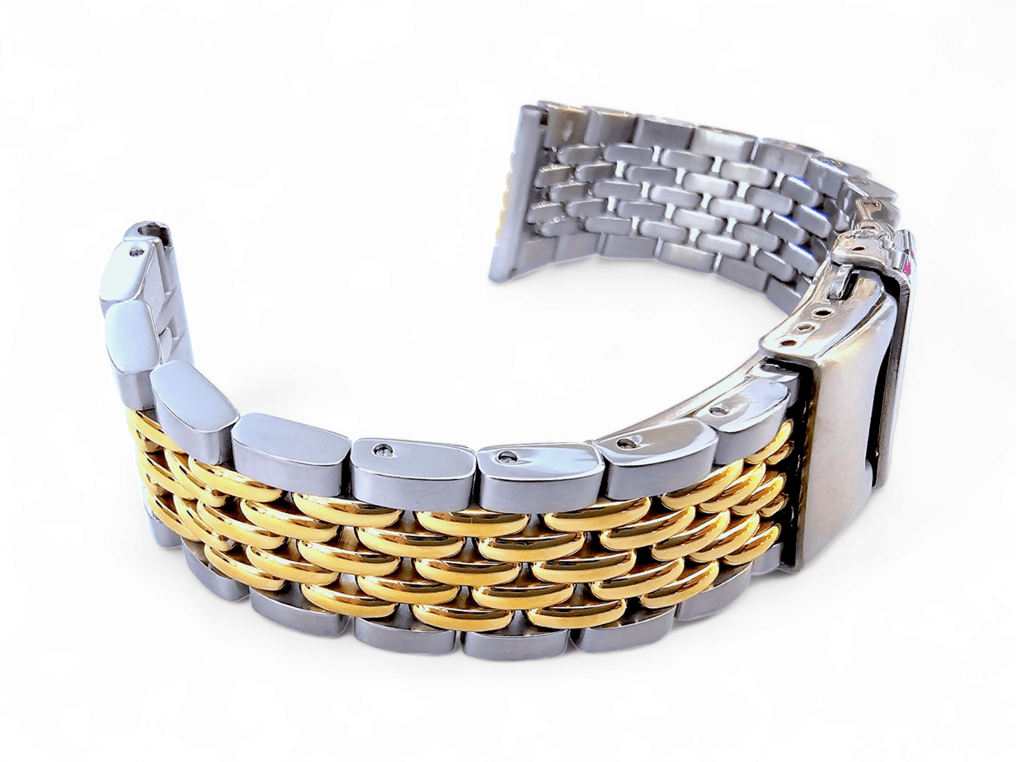 Prestige Beads of Rice Bracelet Watch Strap 316L Stainless Steel 18mm 20mm 22mm - Wrist Envy