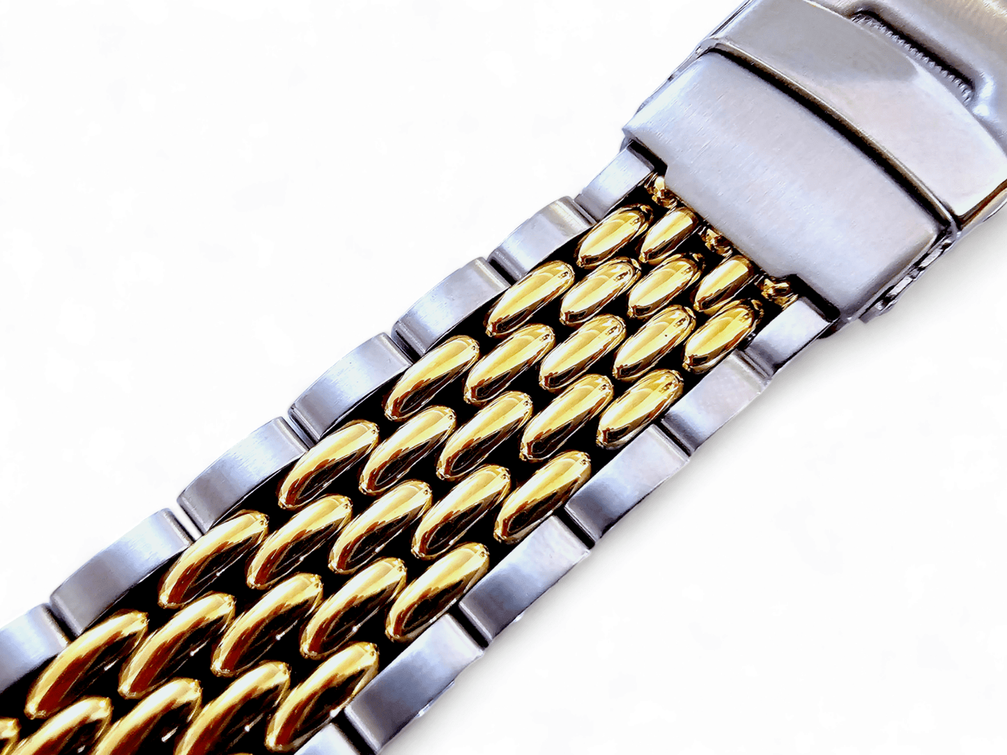 Prestige Beads of Rice Bracelet Watch Strap 316L Stainless Steel 18mm 20mm 22mm - Wrist Envy