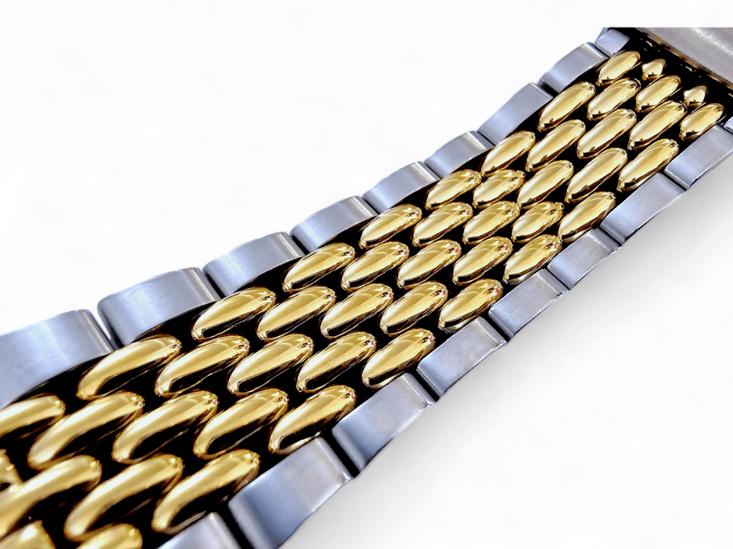 Prestige Beads of Rice Bracelet Watch Strap 316L Stainless Steel 18mm 20mm 22mm - Wrist Envy