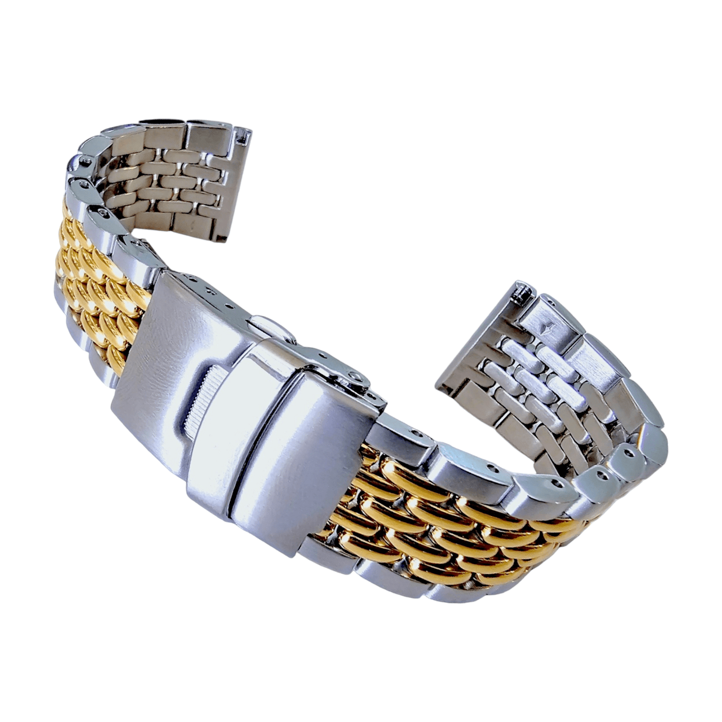 Prestige Beads of Rice Bracelet Watch Strap 316L Stainless Steel 18mm 20mm 22mm - Wrist Envy