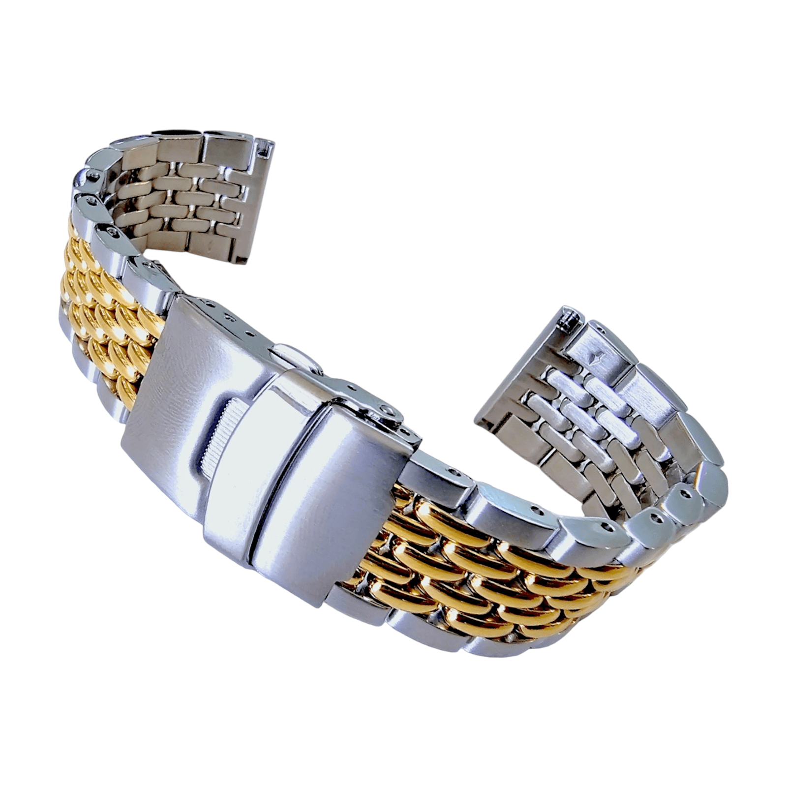 Prestige Beads of Rice Bracelet Watch Strap 316L Stainless Steel 18mm 20mm 22mm - Wrist Envy