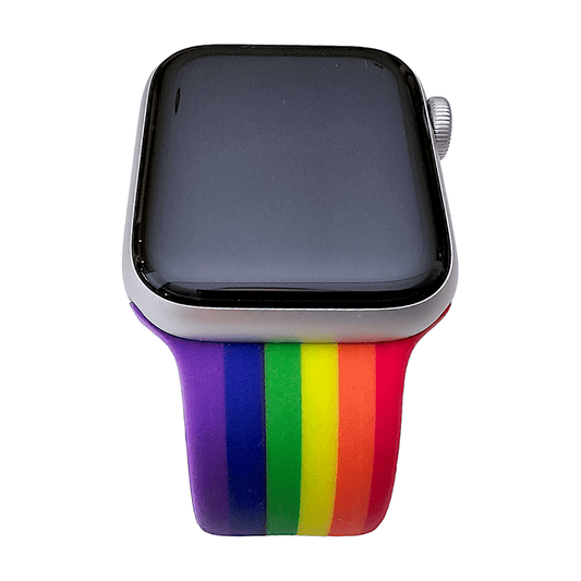 Rainbow Patterned Silicone Watch Strap For Apple Watch - Wrist Envy