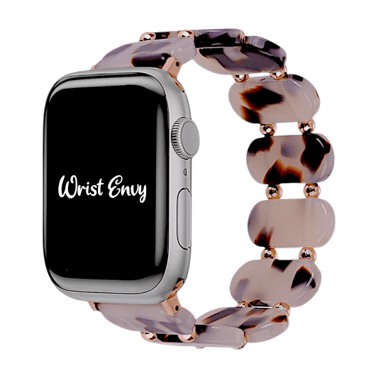 Resin Stretch Bracelet for Apple Watch Cream - Wrist Envy