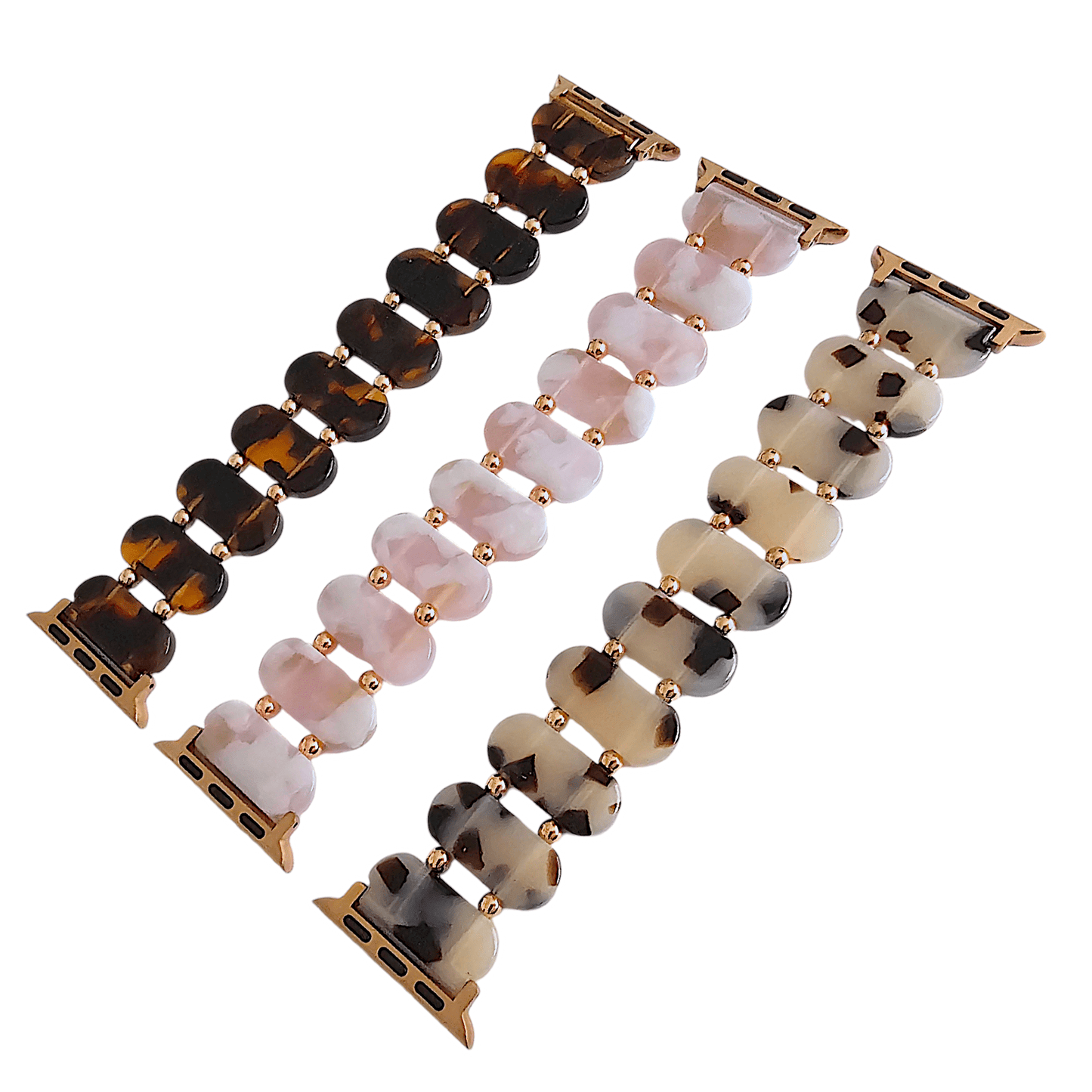 Resin Stretch Bracelet for Apple Watch Cream - Wrist Envy