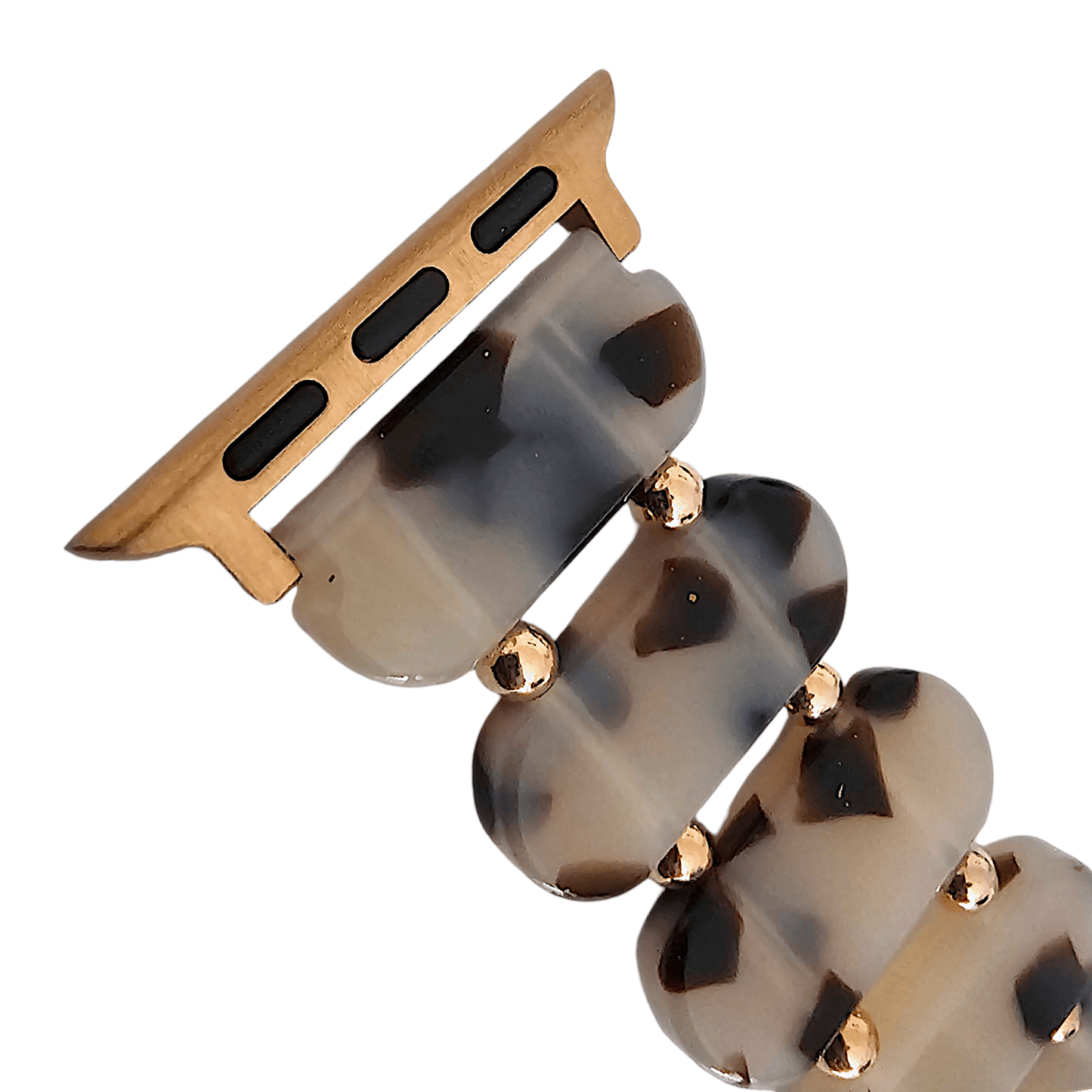 Resin Stretch Bracelet for Apple Watch Cream - Wrist Envy
