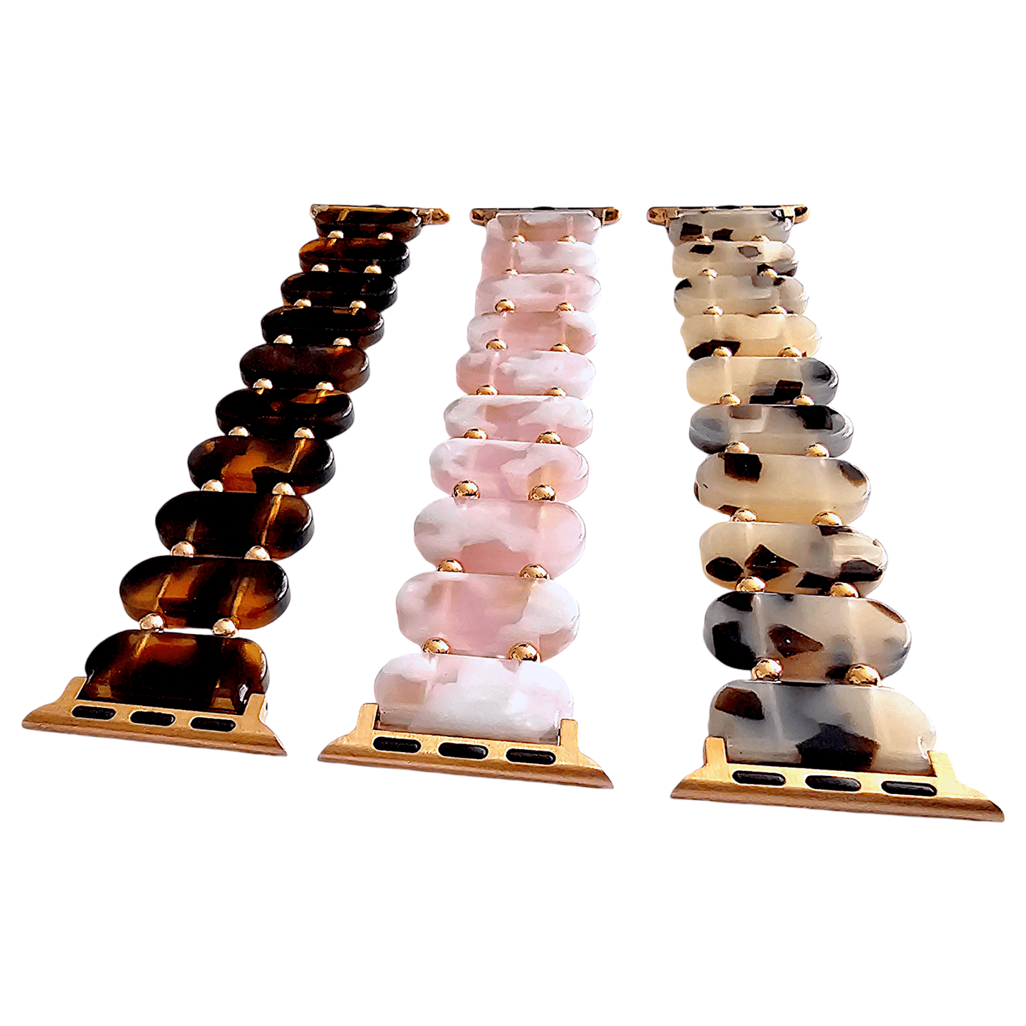 Resin Stretch Bracelet for Apple Watch Cream - Wrist Envy