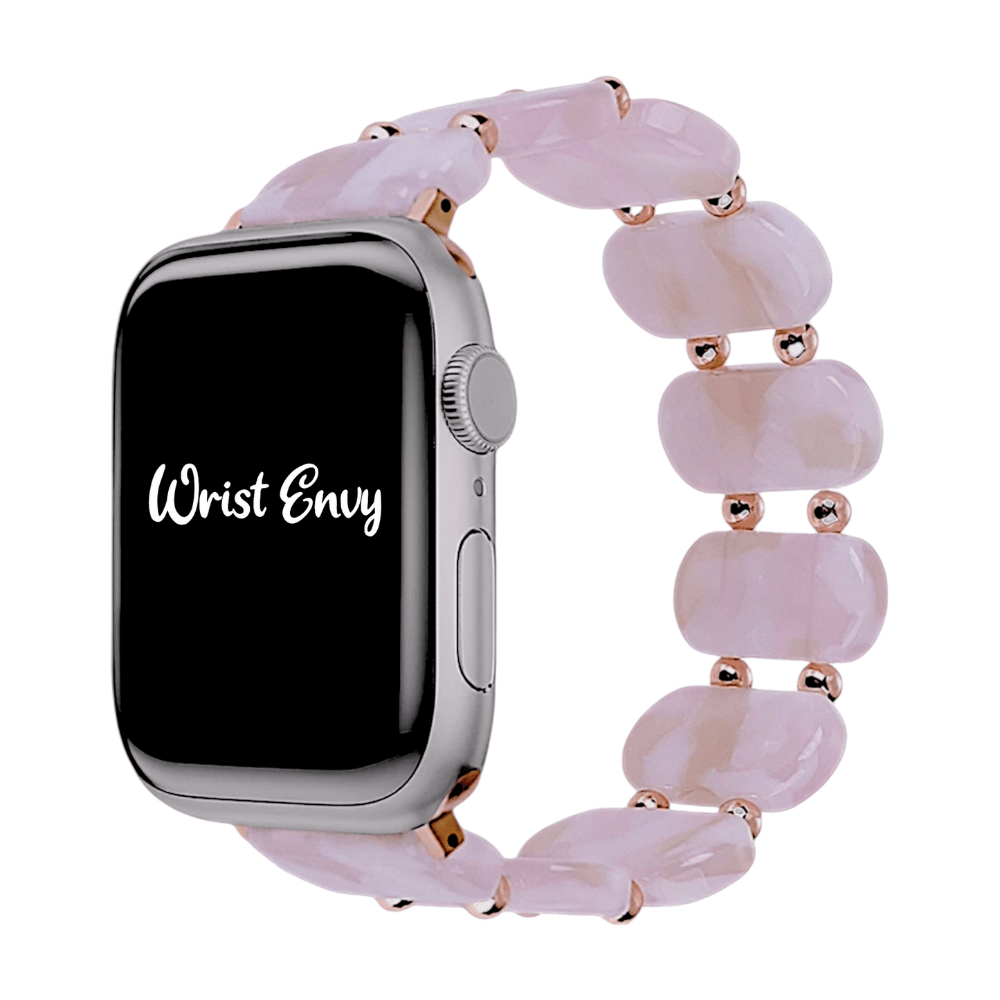 Resin Stretch Bracelet for Apple Watch Pink - Wrist Envy
