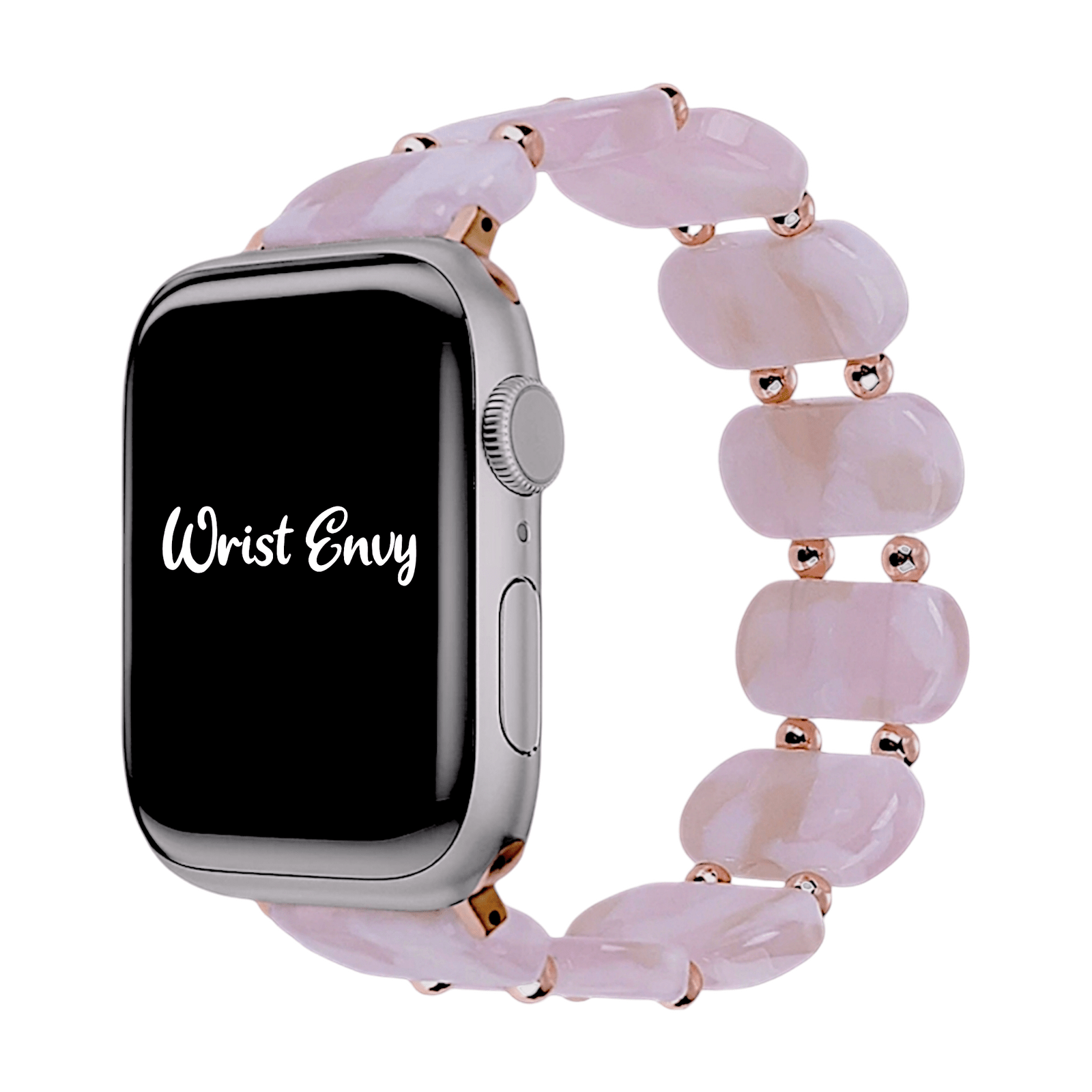 Resin Stretch Bracelet for Apple Watch Pink - Wrist Envy