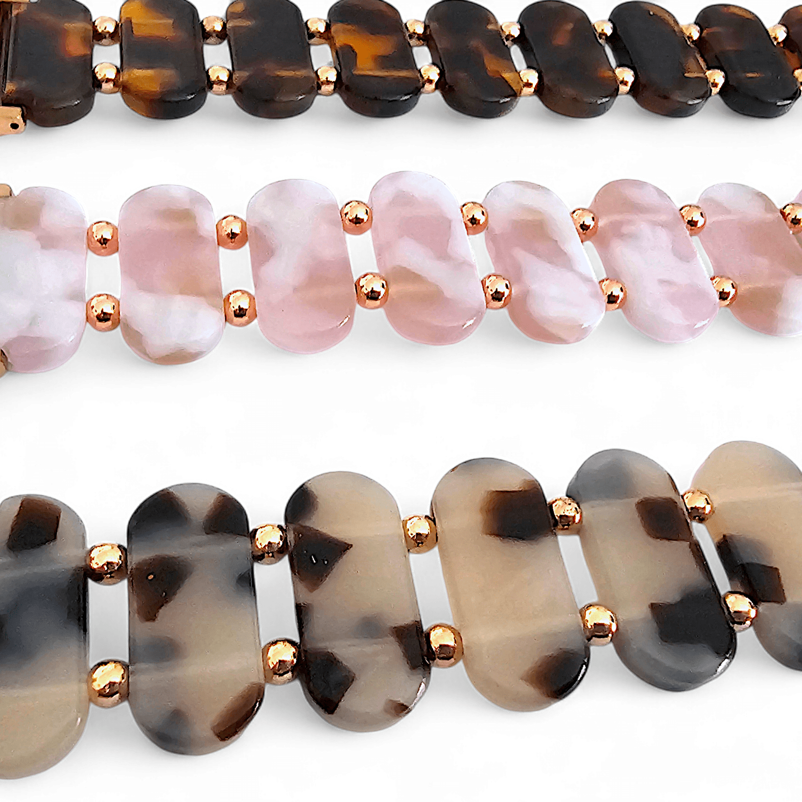Resin Stretch Bracelet for Apple Watch Pink - Wrist Envy