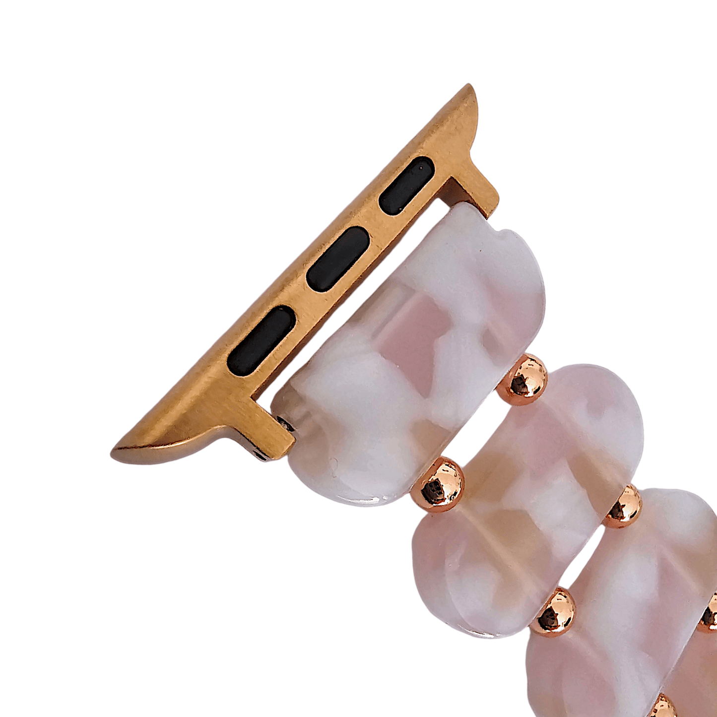Resin Stretch Bracelet for Apple Watch Pink - Wrist Envy