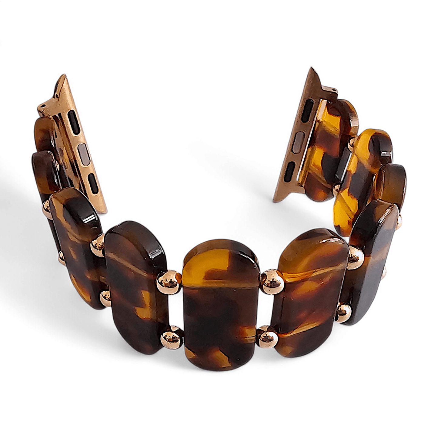 Resin Stretch Bracelet for Apple Watch Tortoise Shell - Wrist Envy