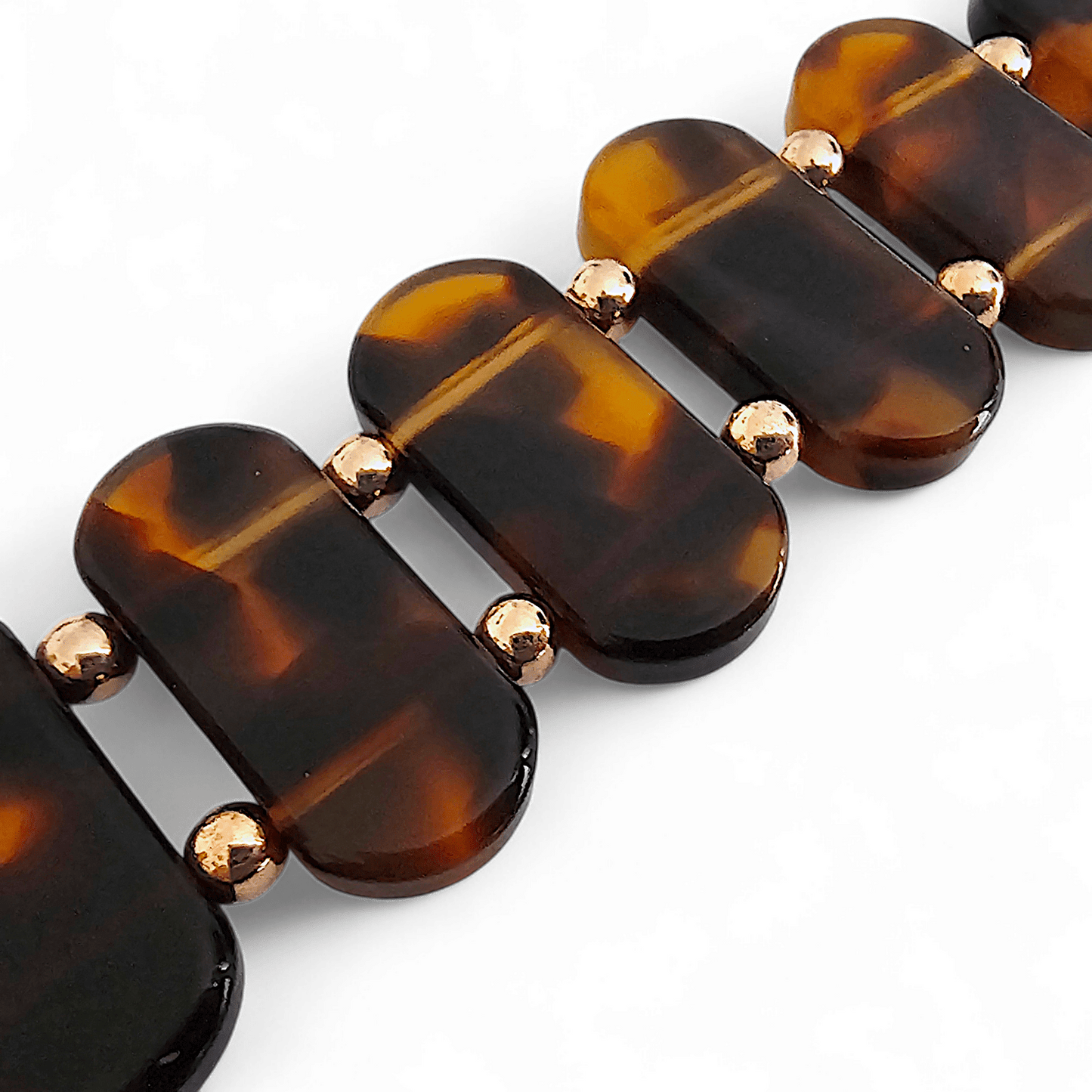 Resin Stretch Bracelet for Apple Watch Tortoise Shell - Wrist Envy