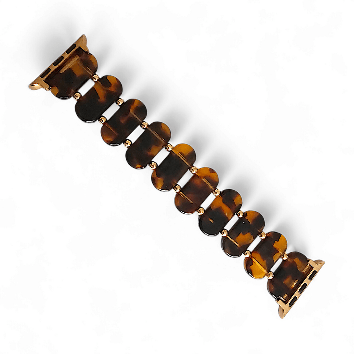Resin Stretch Bracelet for Apple Watch Tortoise Shell - Wrist Envy