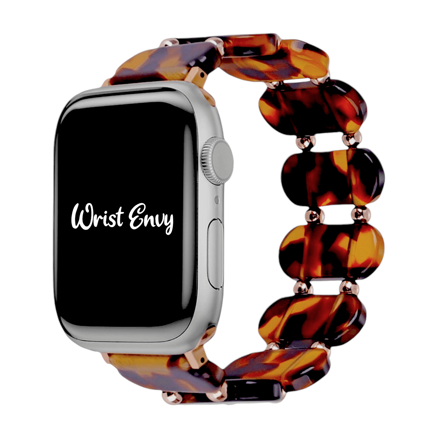 Resin Stretch Bracelet for Apple Watch Tortoise Shell - Wrist Envy