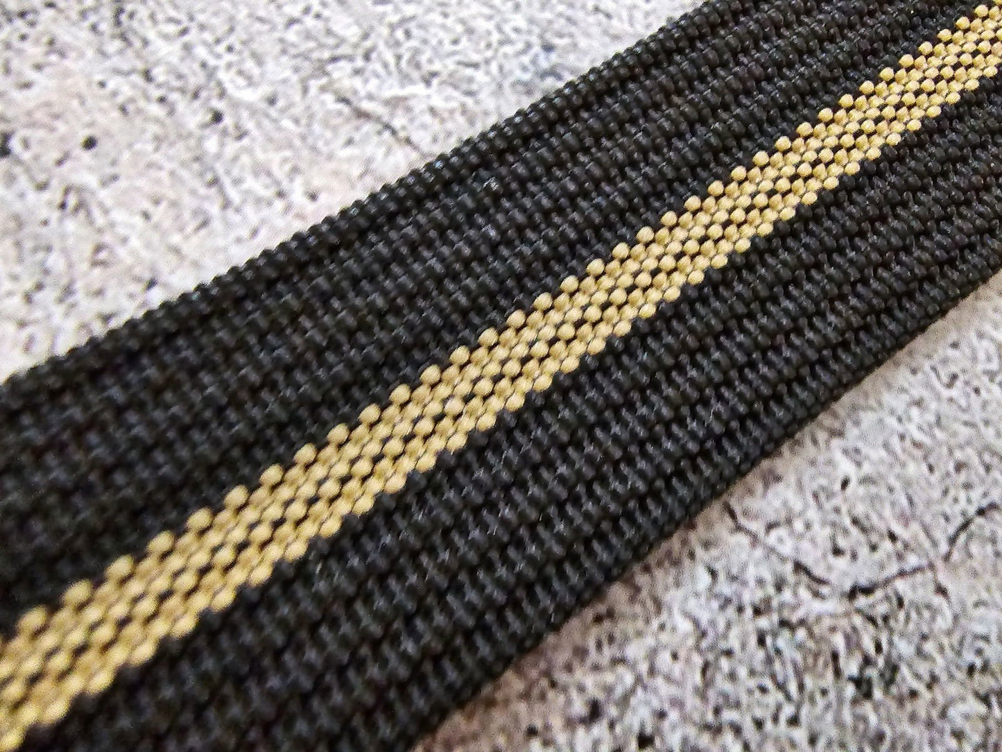 Ribbed NATO Tudor Style Buckle Premium Nylon Watch Strap Band 20mm 22mm Black Khaki Beige Stripe - Wrist Envy