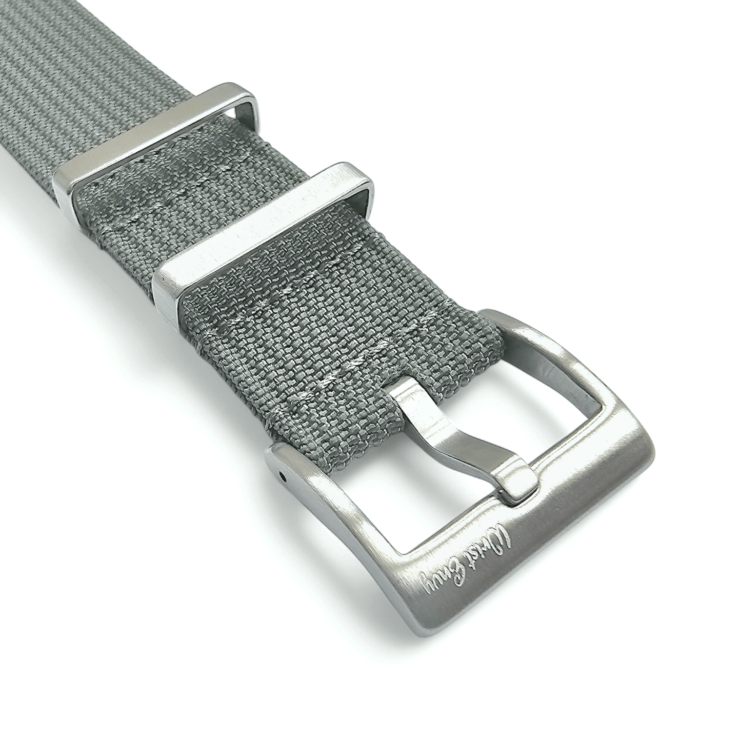 Ribbed Upgraded Nylon Military Watch Strap 1.4mm Thick 20mm 22mm Grey - Wrist Envy