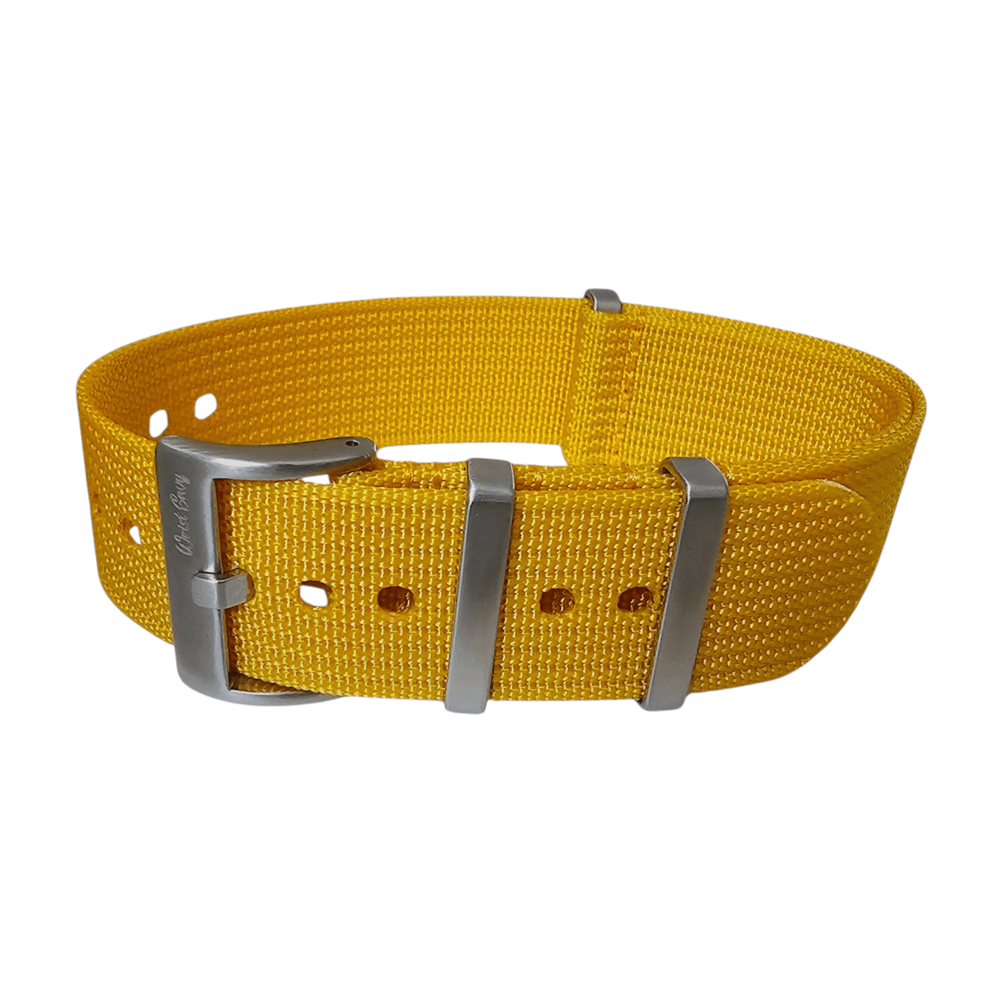 Ribbed Upgraded Nylon Military Watch Strap 1.4mm Thick 20mm 22mm Mustard - Wrist Envy