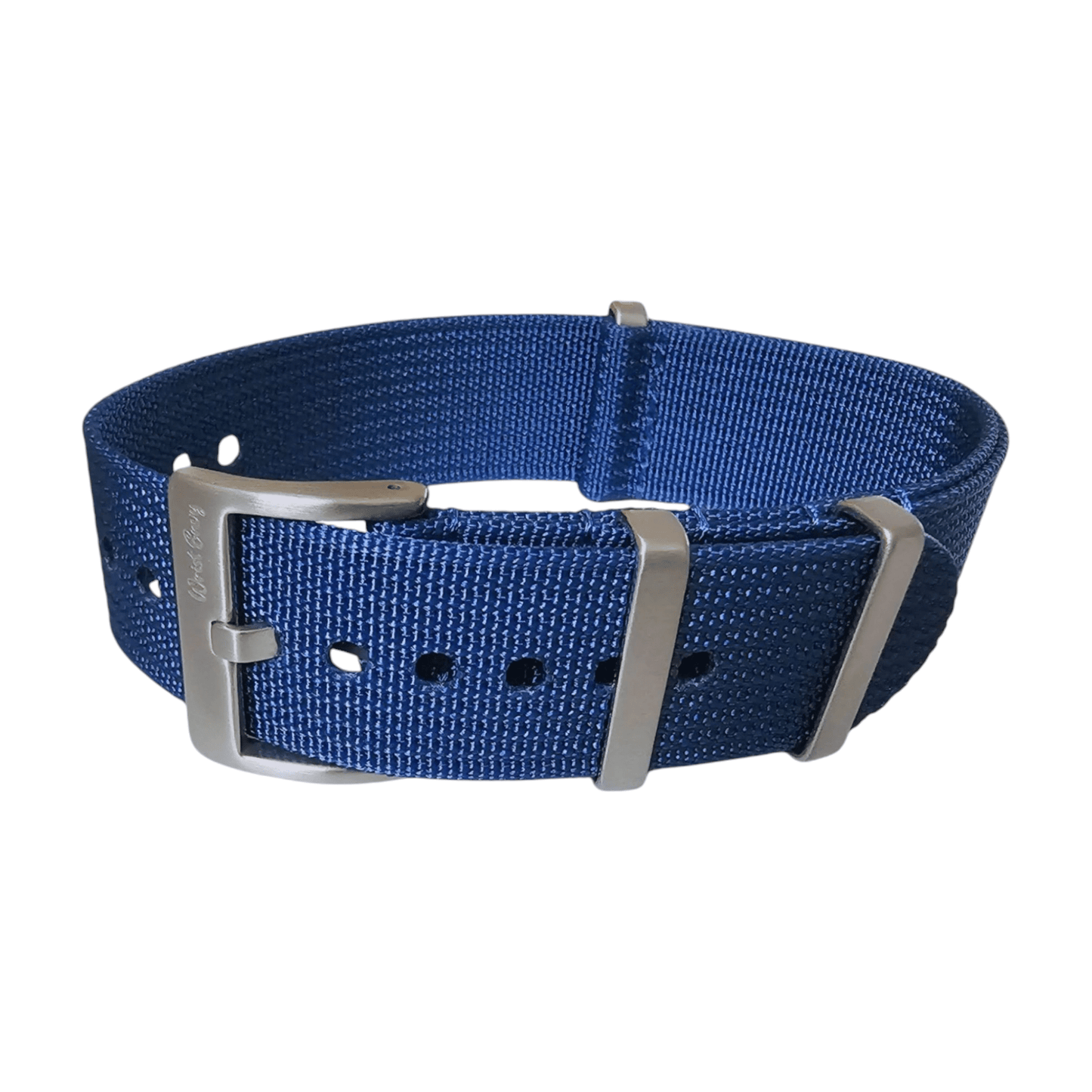 Ribbed Upgraded Nylon Military Watch Strap 1.4mm Thick 20mm 22mm Royal Blue - Wrist Envy