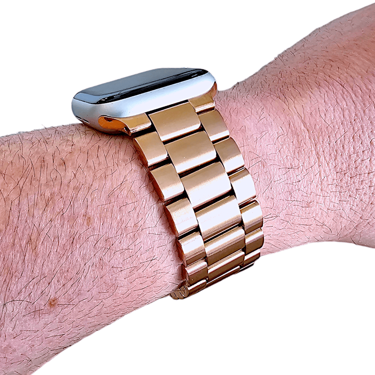Rose Gold Classic Oyster bracelet for Apple Watch Strap Band - Wrist Envy