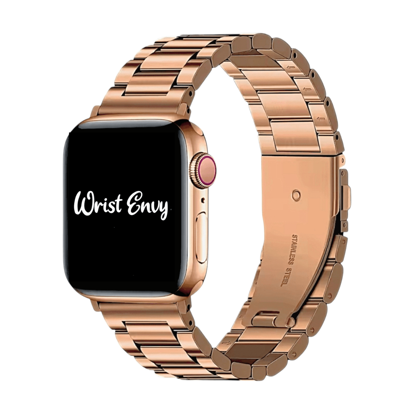 Rose Gold Classic Oyster bracelet for Apple Watch Strap Band - Wrist Envy