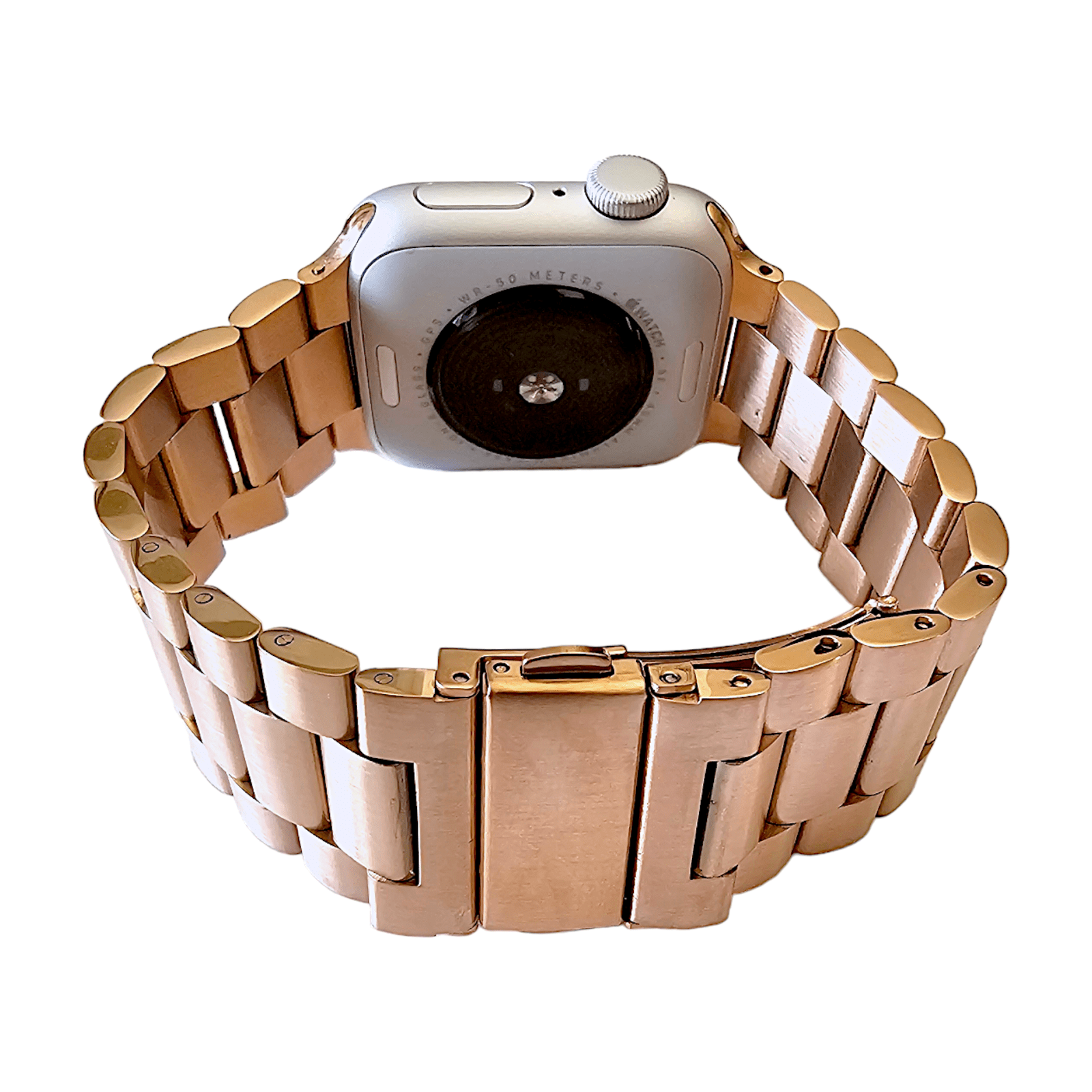 Rose Gold Classic Oyster bracelet for Apple Watch Strap Band - Wrist Envy