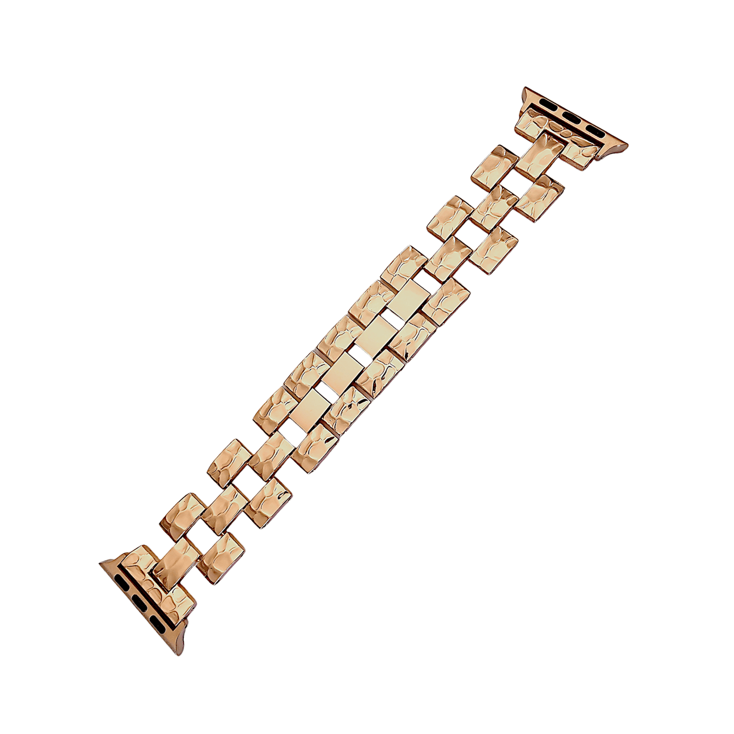 Rose Gold Crushed metal bracelet for Apple Watch - Wrist Envy