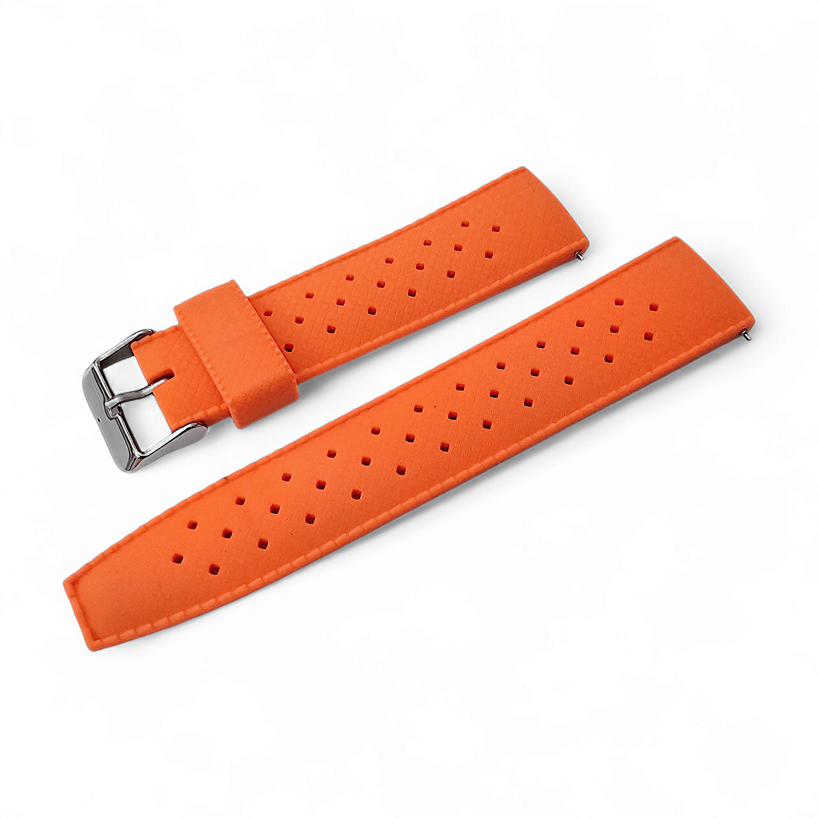 Rubber Divers Watch Strap Tropical Retro Quick Release 20mm 22mm - Wrist Envy