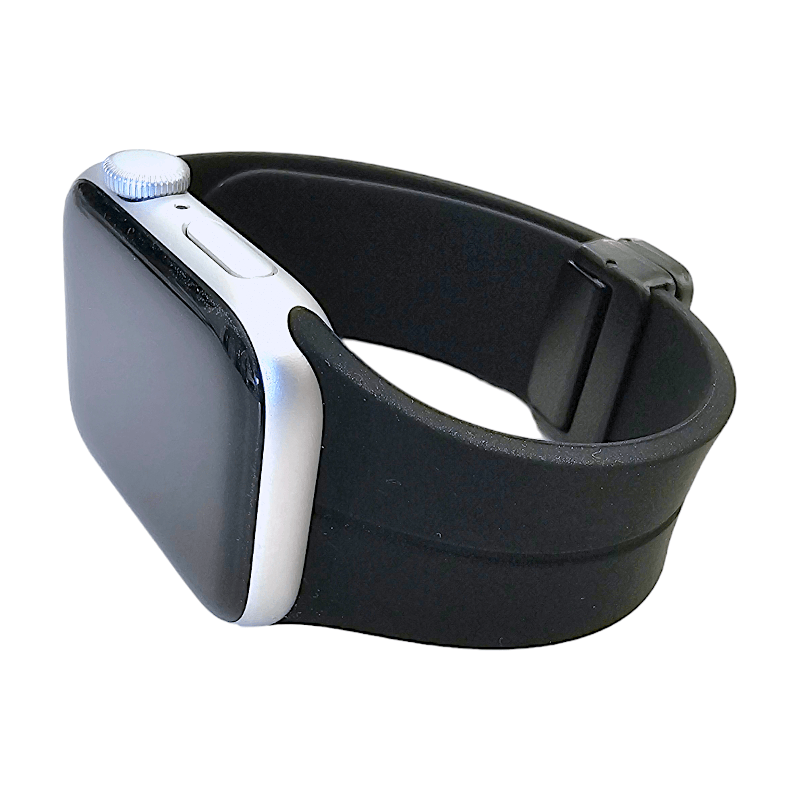 Rubber Watch Strap For Apple Watch Black - Wrist Envy