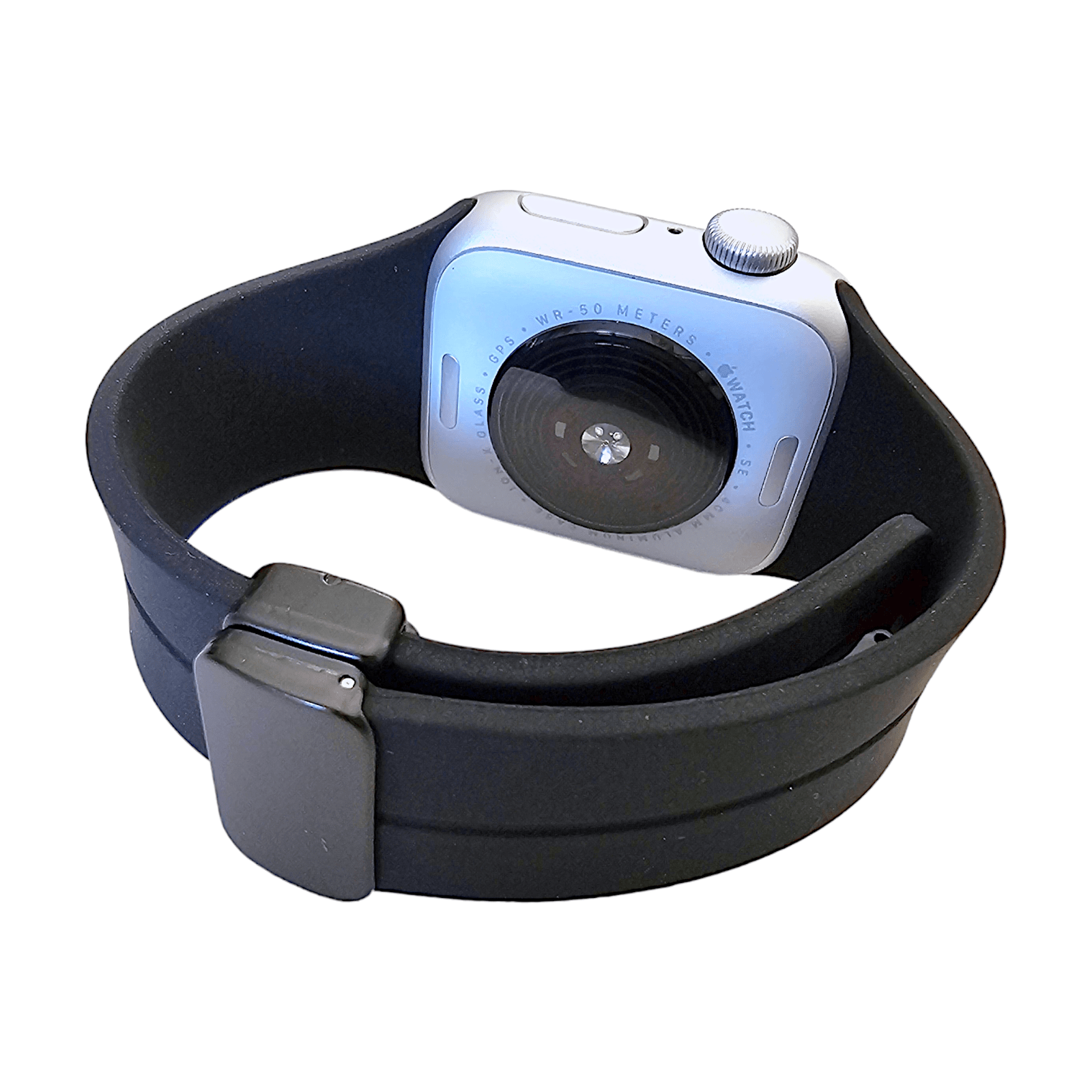 Rubber Watch Strap For Apple Watch Black - Wrist Envy