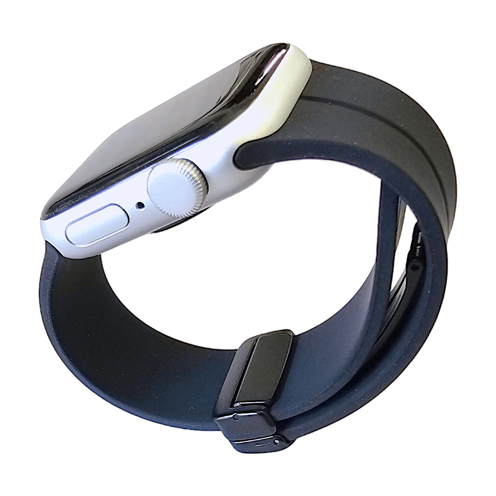 Rubber Watch Strap For Apple Watch Black - Wrist Envy