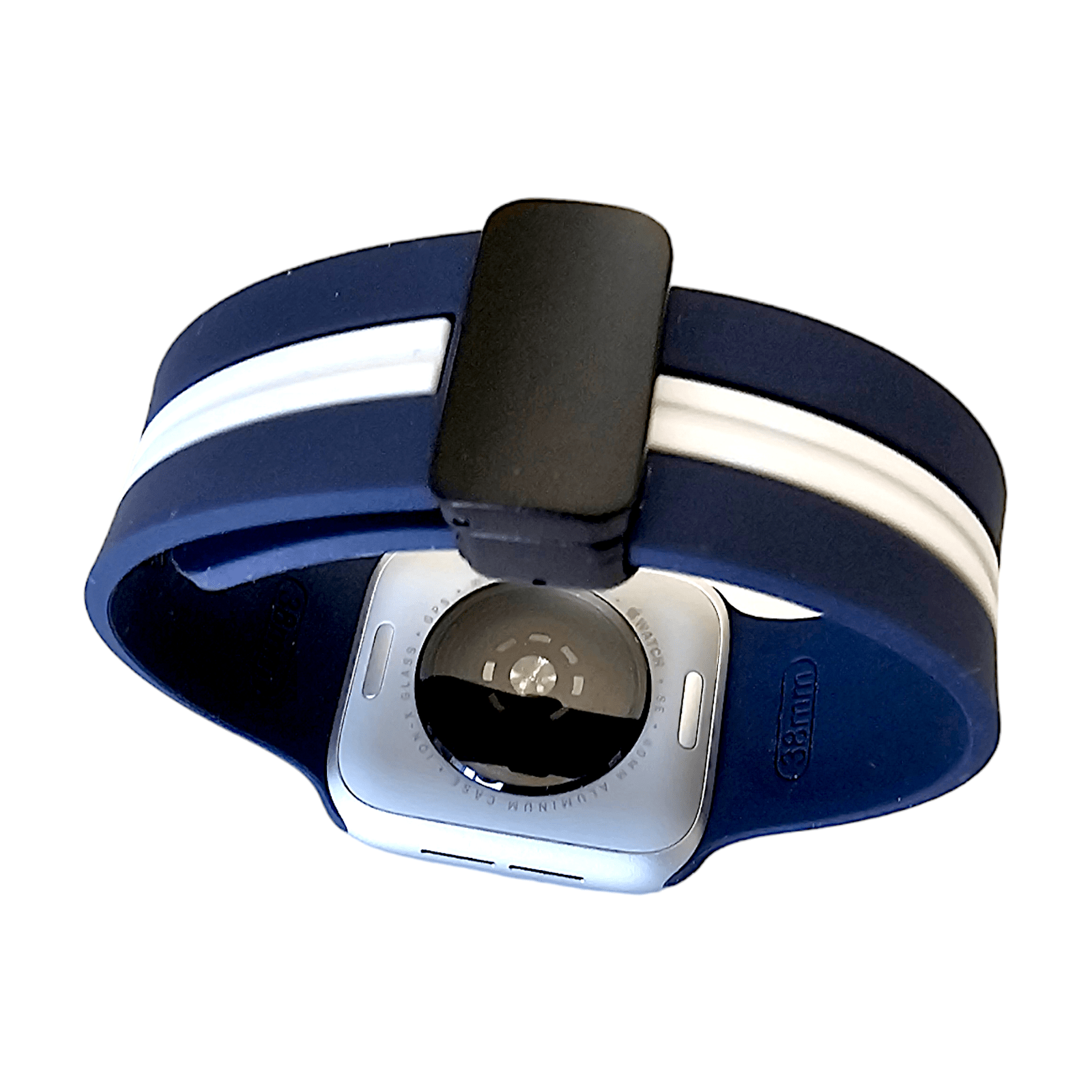 Rubber Watch Strap For Apple Watch Navy Blue - Wrist Envy