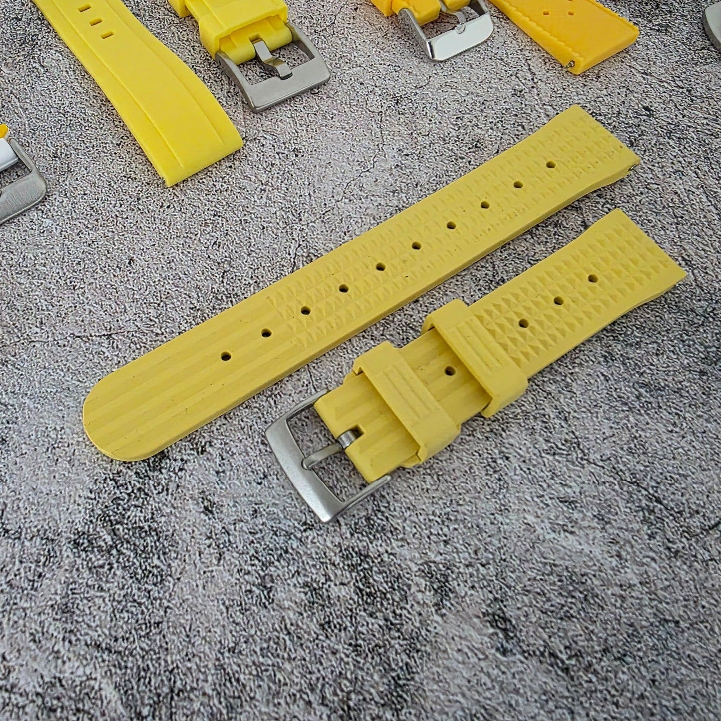 Rubber Watch Straps 20mm Job Lot x10 RRP £120 Two Piece Mixed Colours UK - Wrist Envy
