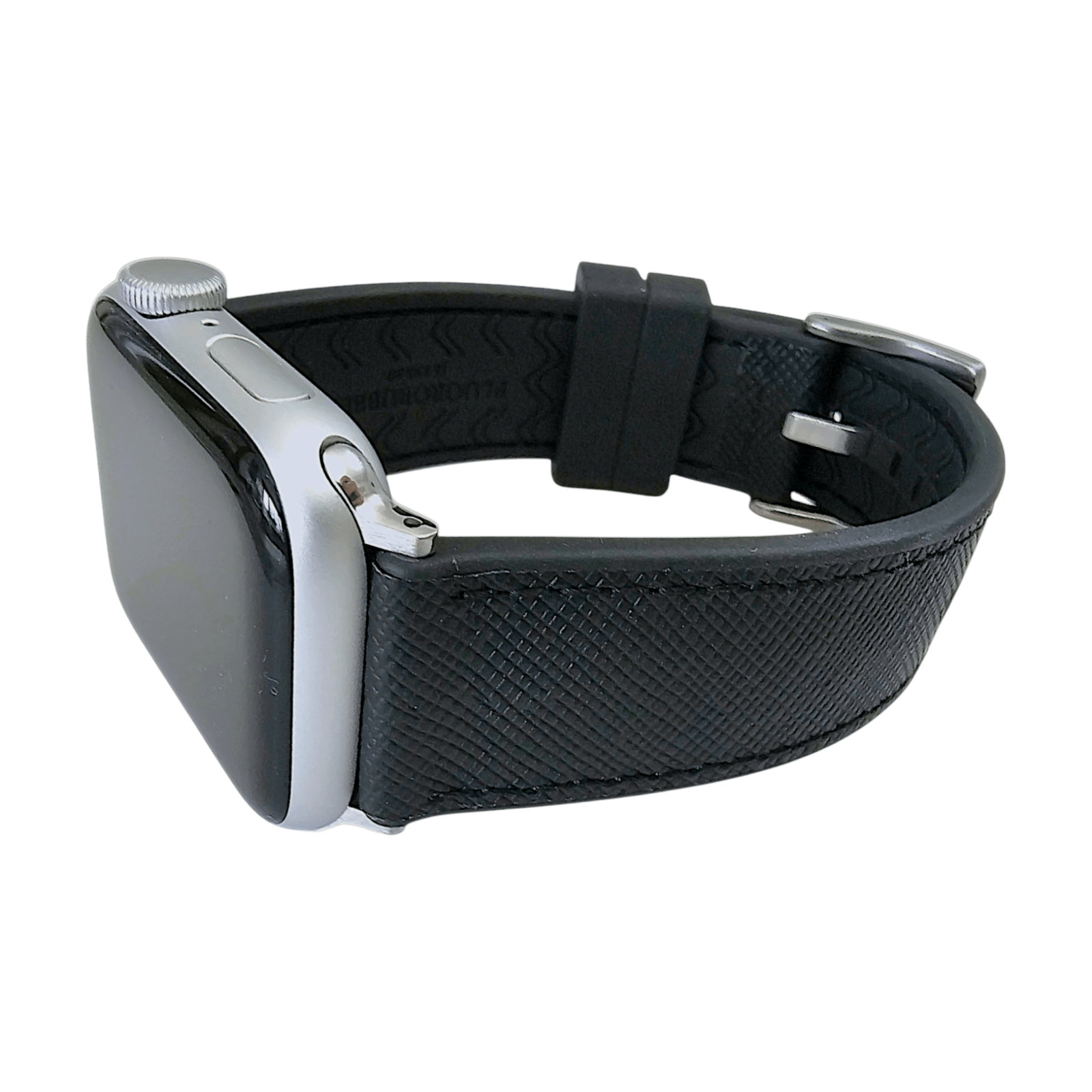 Saffiano Leather & FKM Rubber Watch Strap For Apple IWatch - Wrist Envy