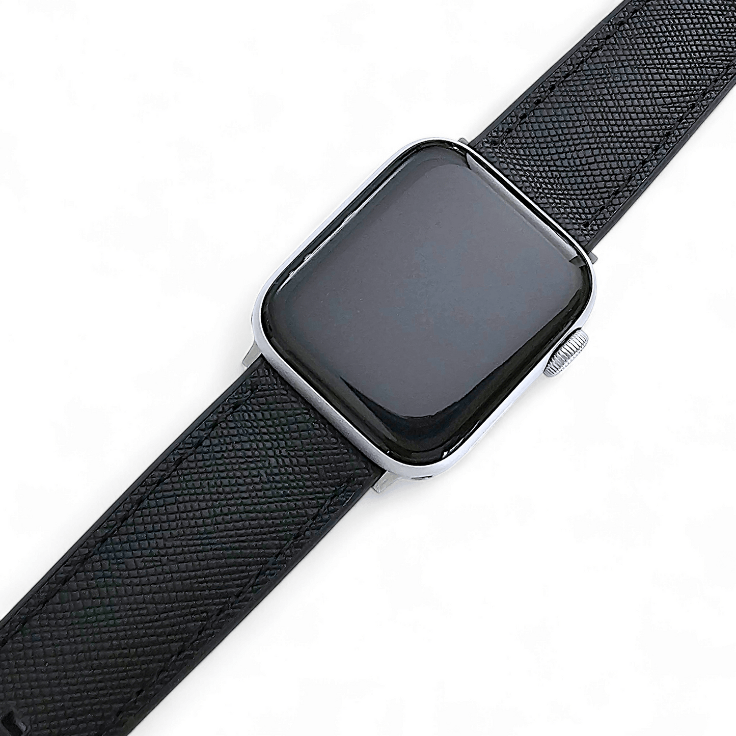 Saffiano Leather & FKM Rubber Watch Strap For Apple IWatch - Wrist Envy