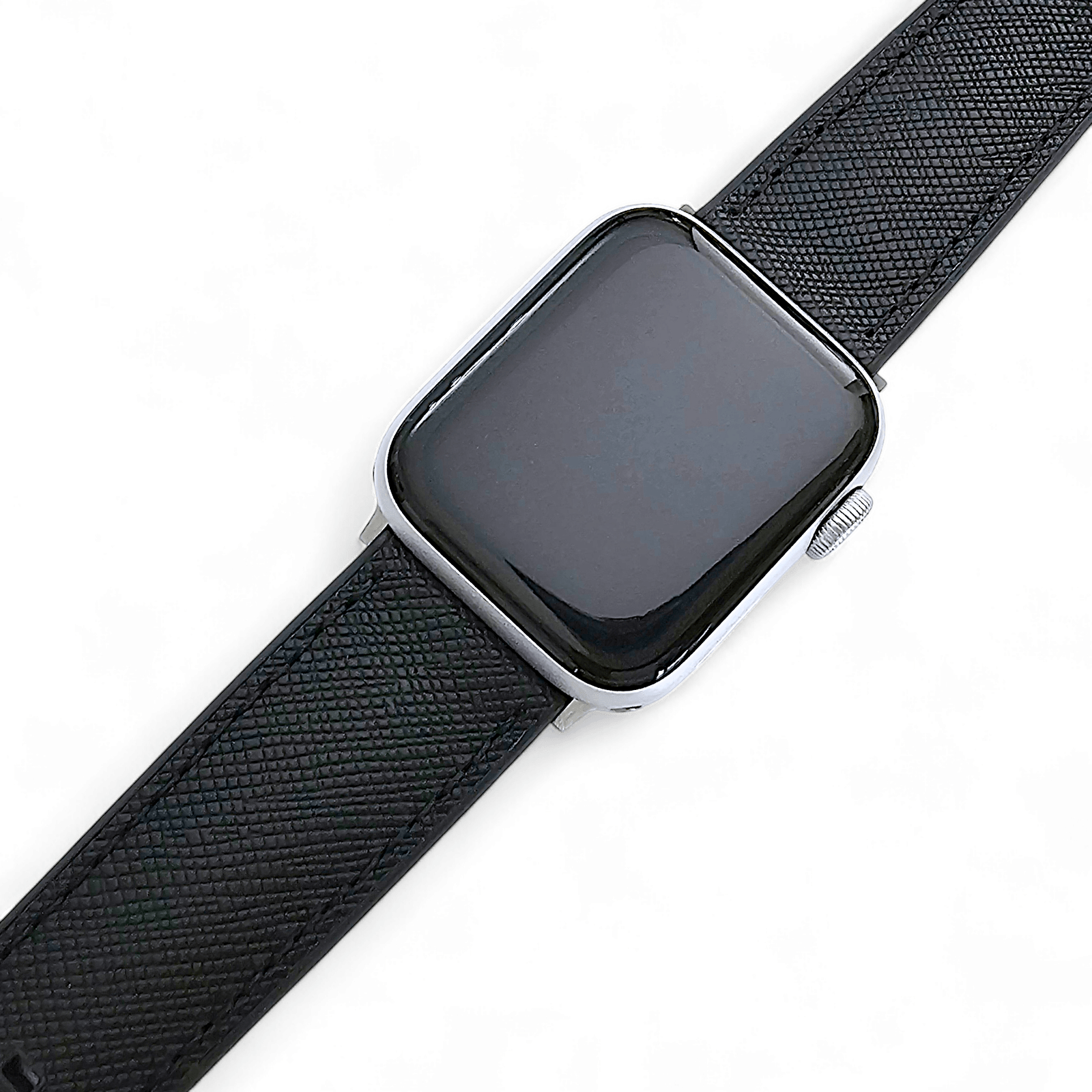 Saffiano Leather & FKM Rubber Watch Strap For Apple IWatch - Wrist Envy
