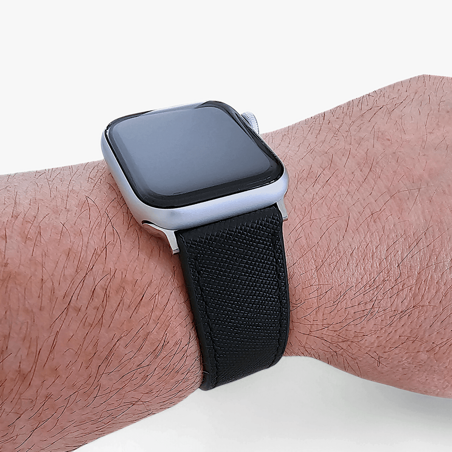 Saffiano Leather & FKM Rubber Watch Strap For Apple IWatch - Wrist Envy