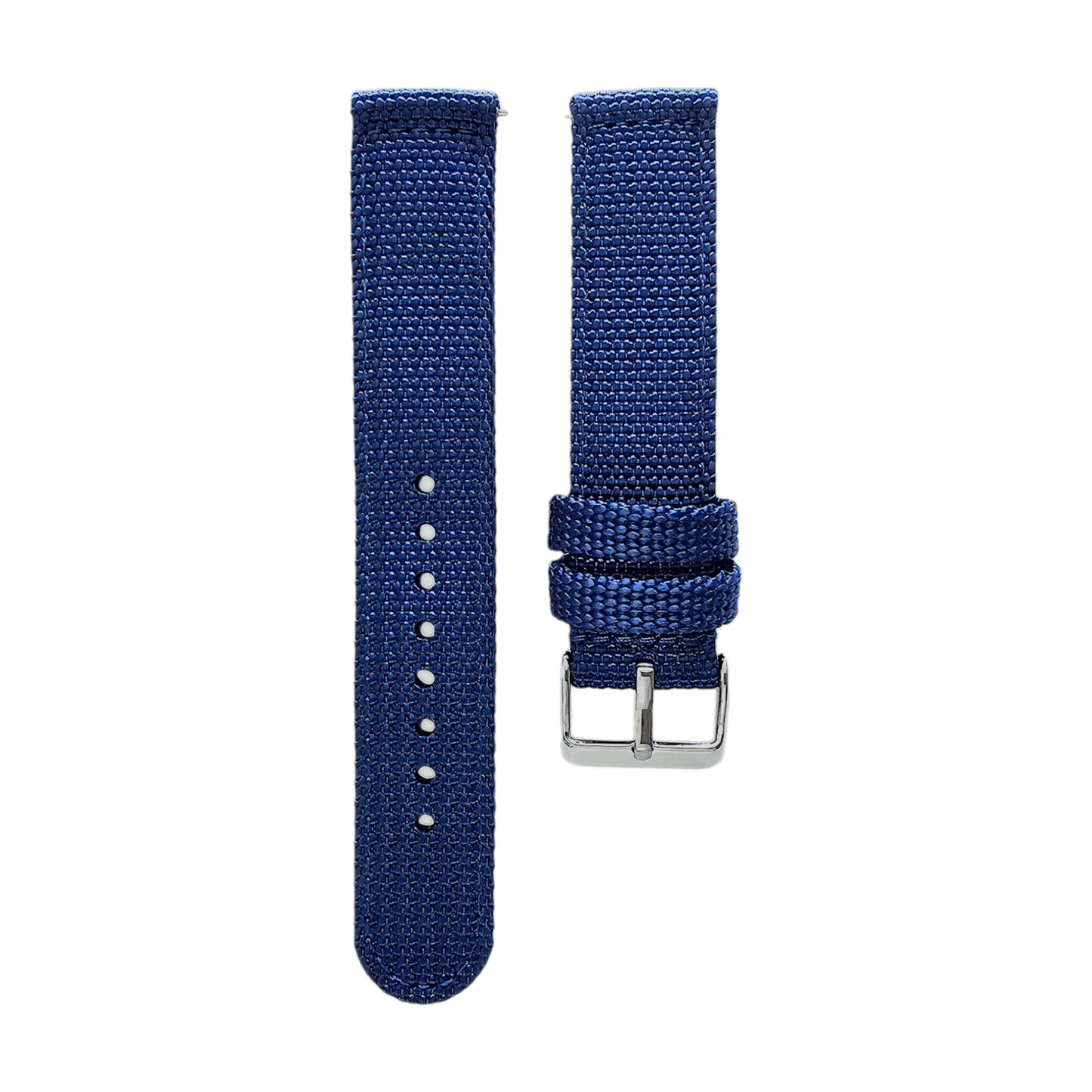 Sailcloth Canvas Watch Strap 18mm 20mm 22mm 24mm Khaki Green Red Blue Black - Wrist Envy