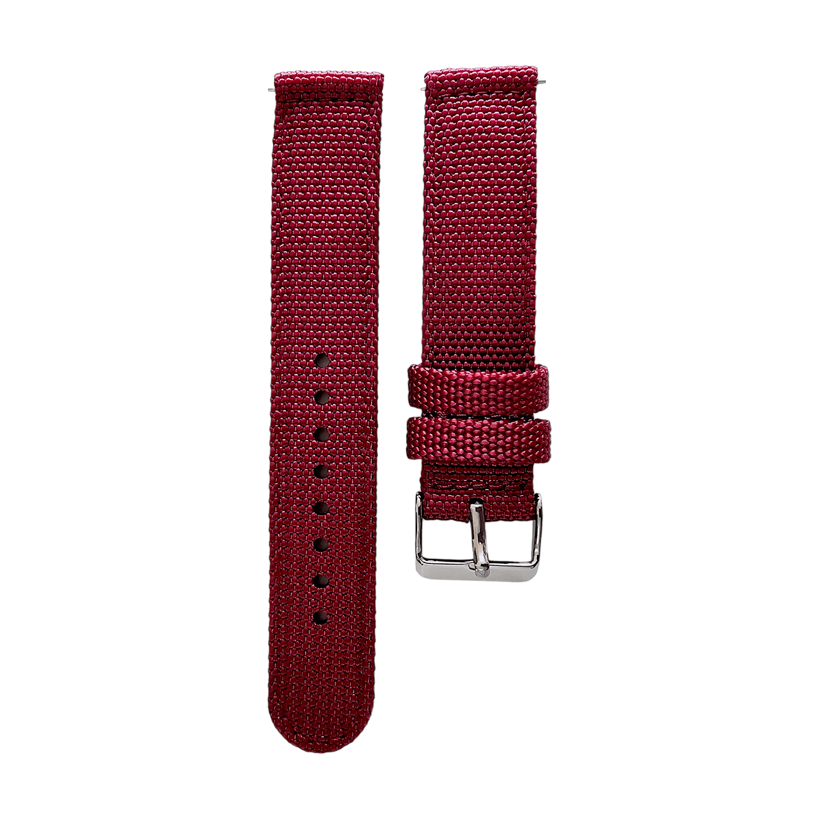 Sailcloth Canvas Watch Strap 18mm 20mm 22mm 24mm Khaki Green Red Blue Black - Wrist Envy