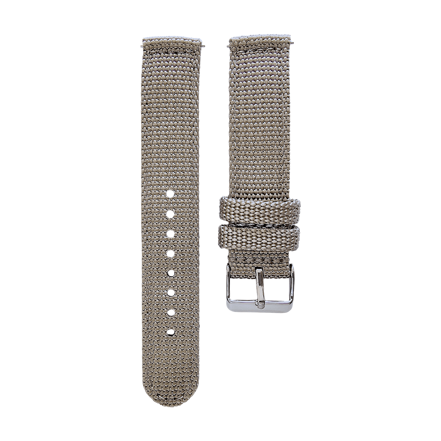 Sailcloth Canvas Watch Strap 18mm 20mm 22mm 24mm Khaki Green Red Blue Black - Wrist Envy