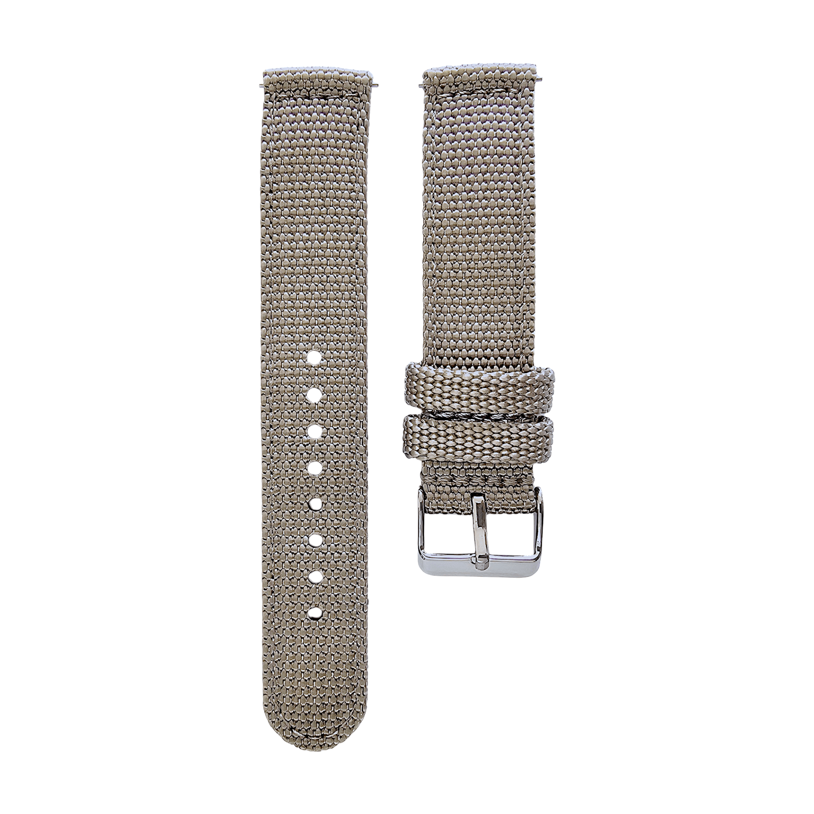 Sailcloth Canvas Watch Strap 18mm 20mm 22mm 24mm Khaki Green Red Blue Black - Wrist Envy