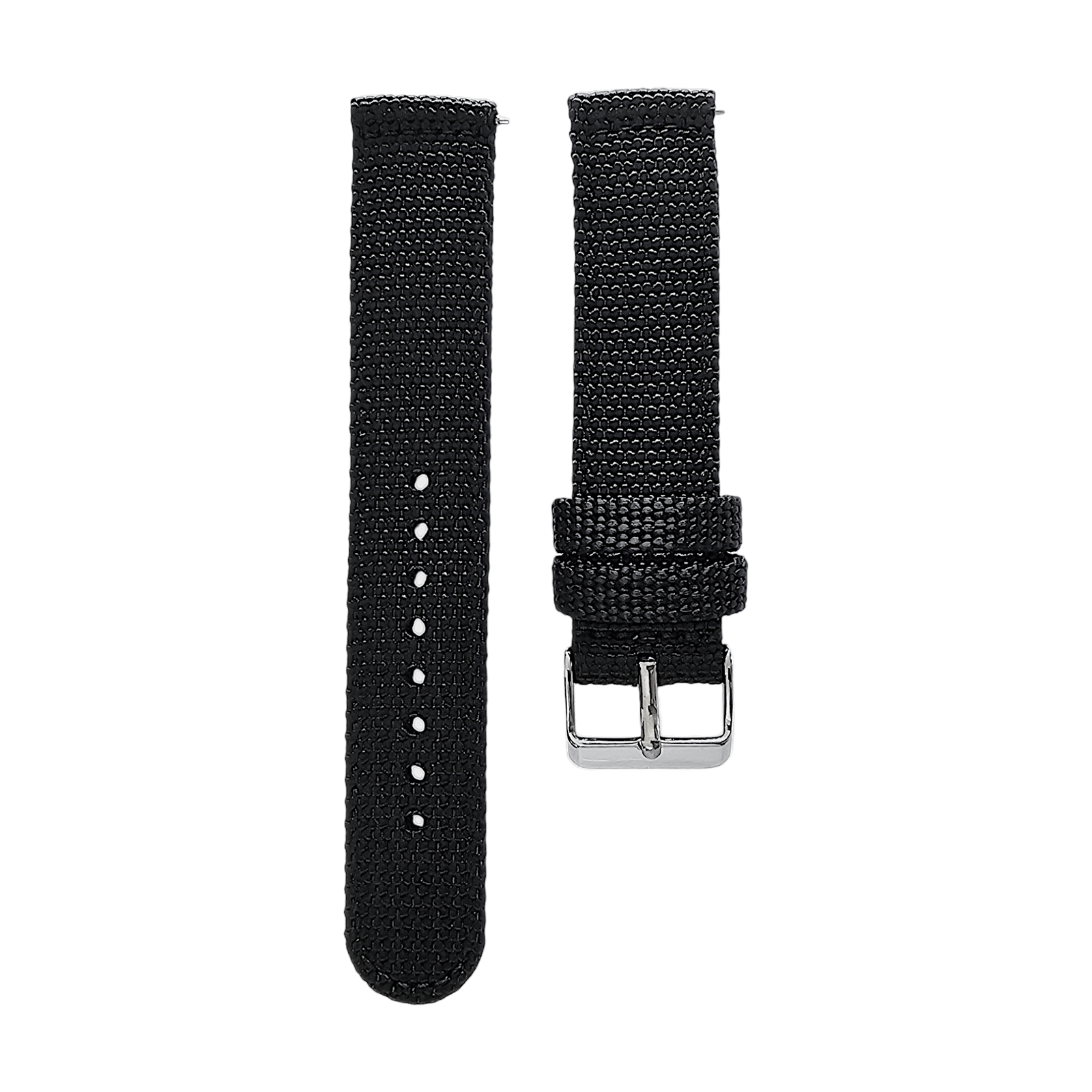 Sailcloth Canvas Watch Strap 18mm 20mm 22mm 24mm Khaki Green Red Blue Black - Wrist Envy