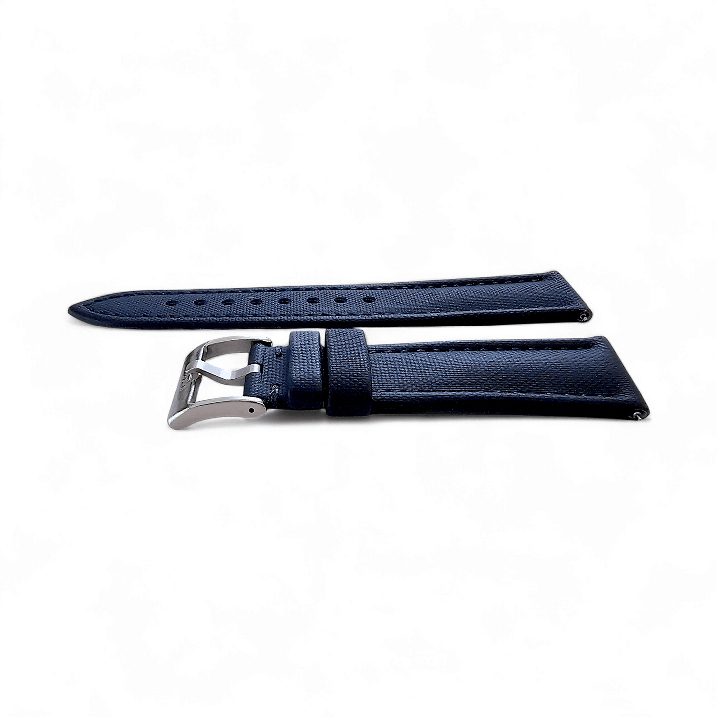 Sailcloth Watch Strap 20mm 22mm Navy Blue - Wrist Envy