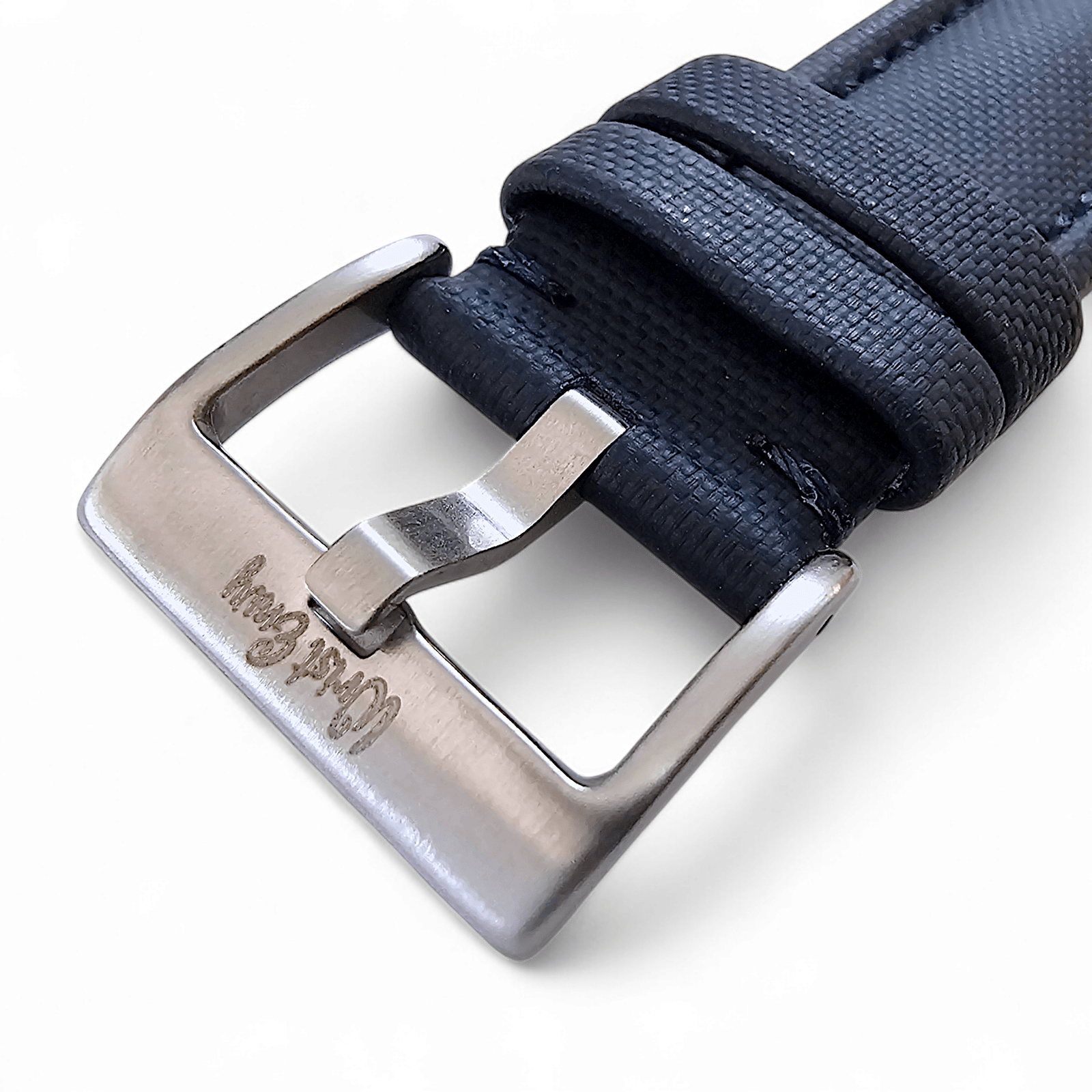 Sailcloth Watch Strap 20mm 22mm Navy Blue - Wrist Envy