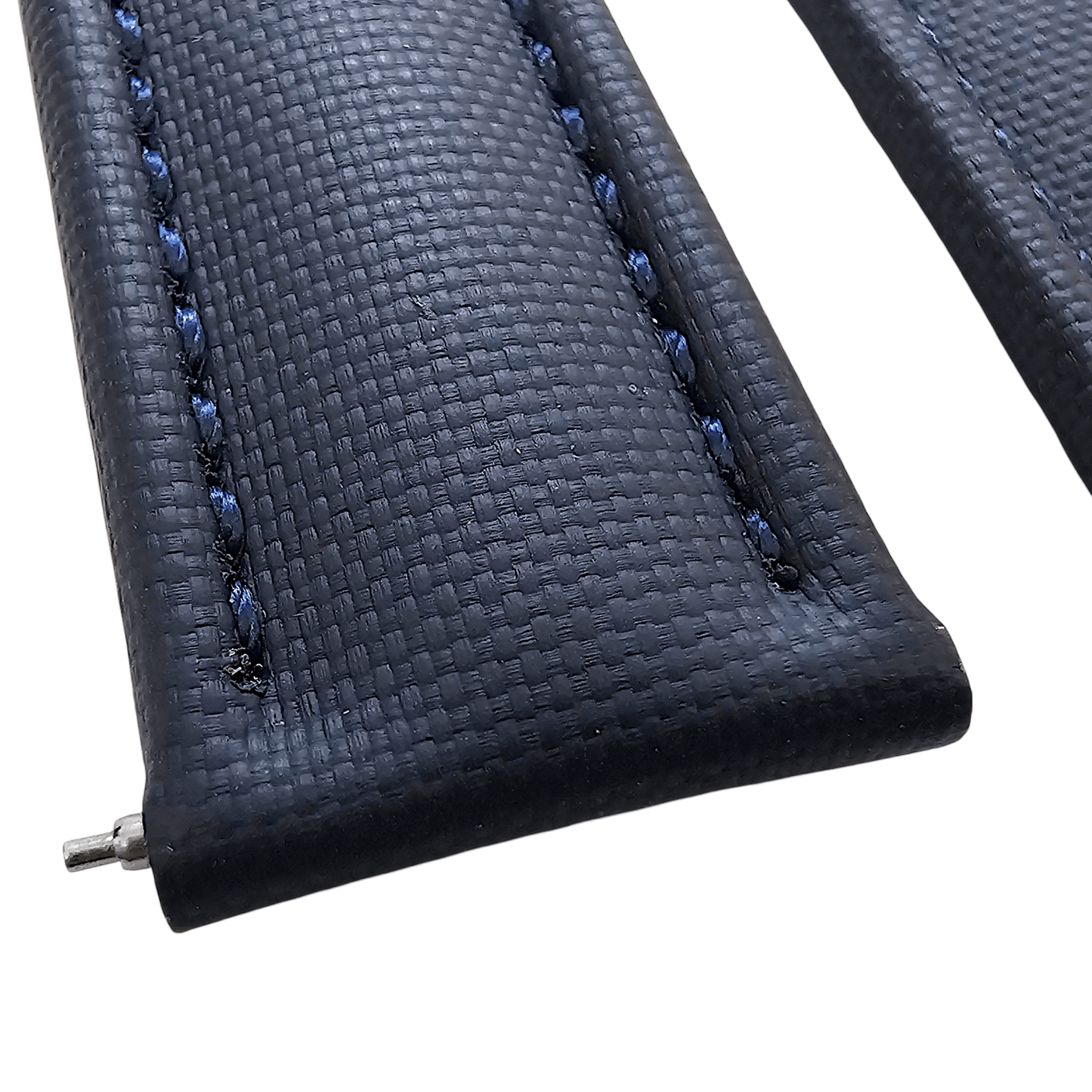 Sailcloth Watch Strap 20mm 22mm Navy Blue - Wrist Envy