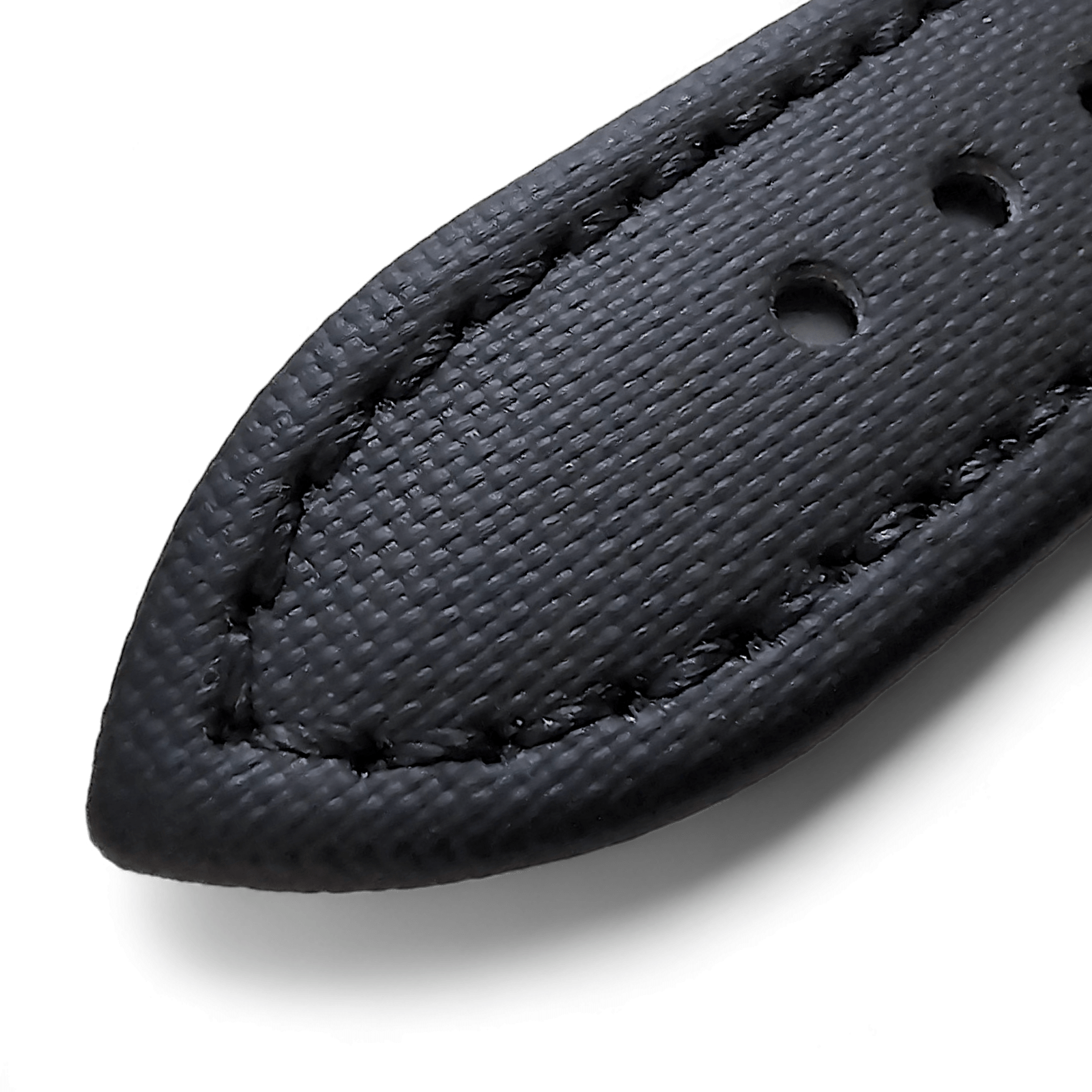 Sailcloth Watch Strap Band 20mm 22mm Black - Wrist Envy