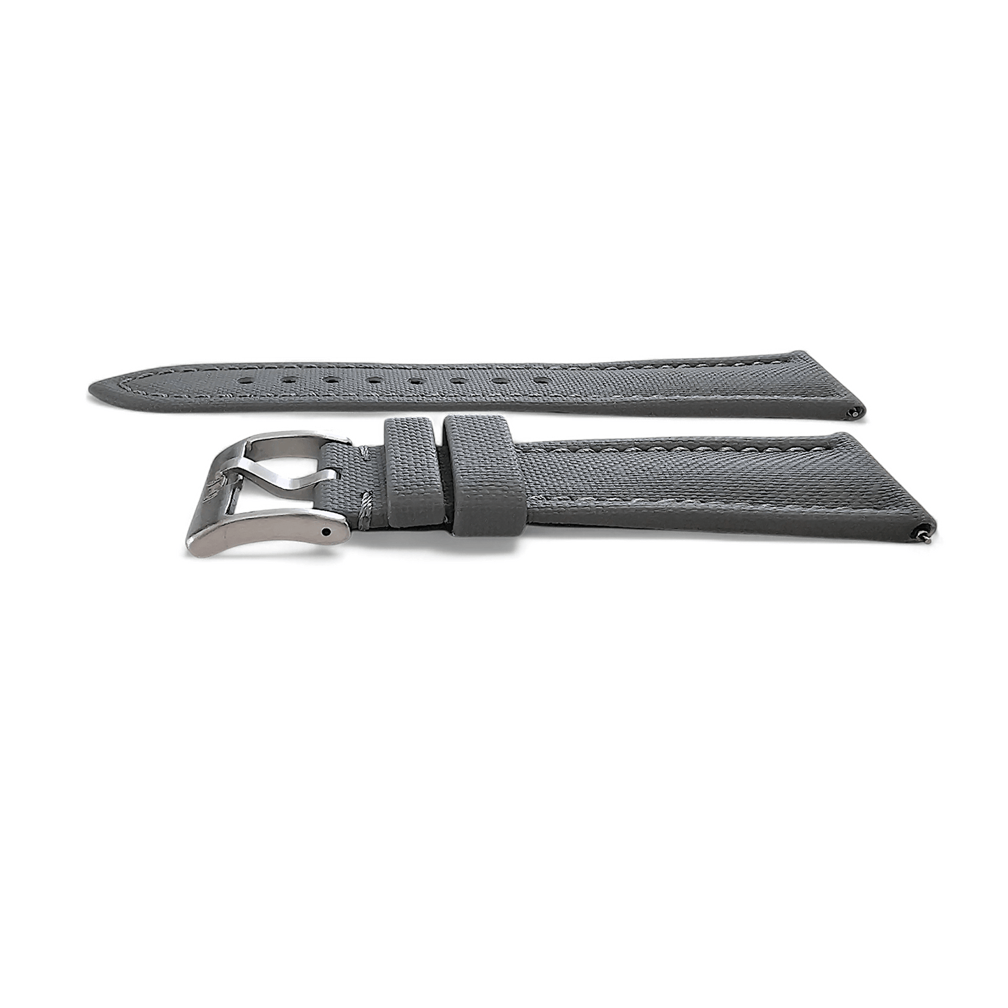 Sailcloth Watch Strap Band Premium Two Piece 20mm 22mm Navy Grey Replacement UK - Wrist Envy