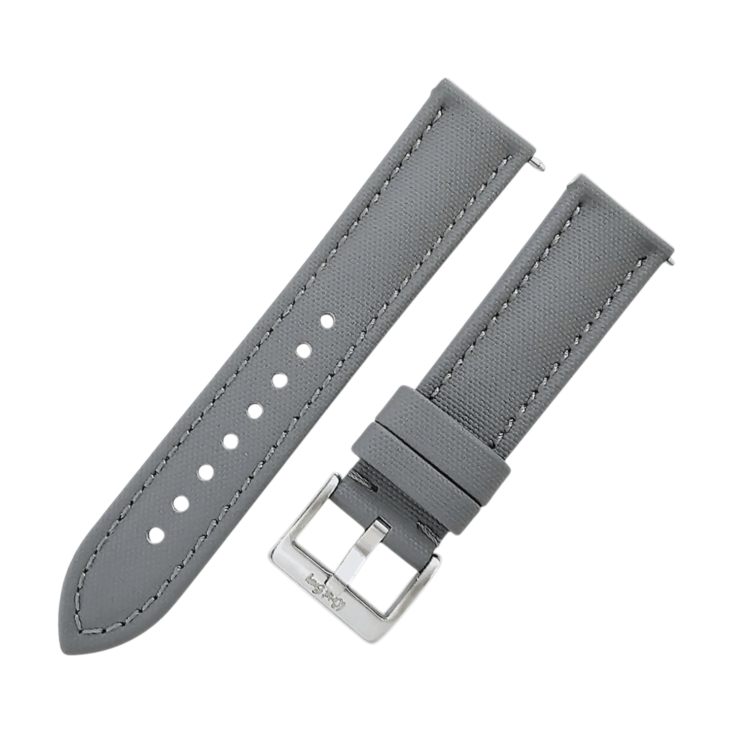 Sailcloth Watch Strap Band Premium Two Piece 20mm 22mm Navy Grey Replacement UK - Wrist Envy