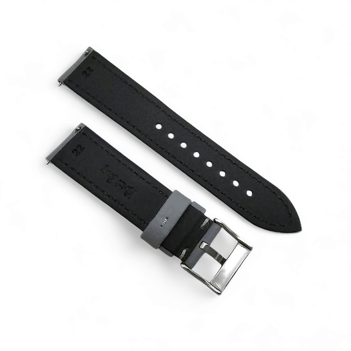 Sailcloth Watch Strap Band Premium Two Piece 20mm 22mm Navy Grey Replacement UK - Wrist Envy